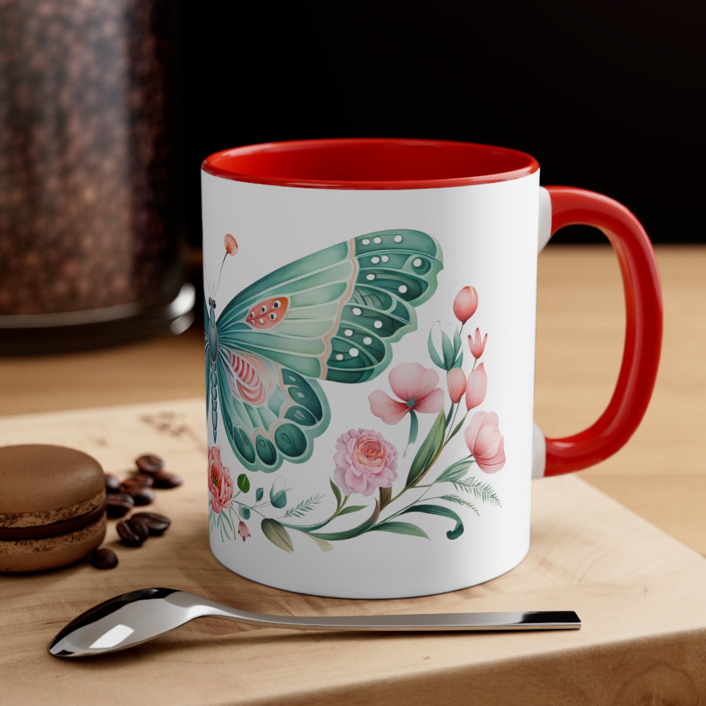 Watercolor Butterfly Mug