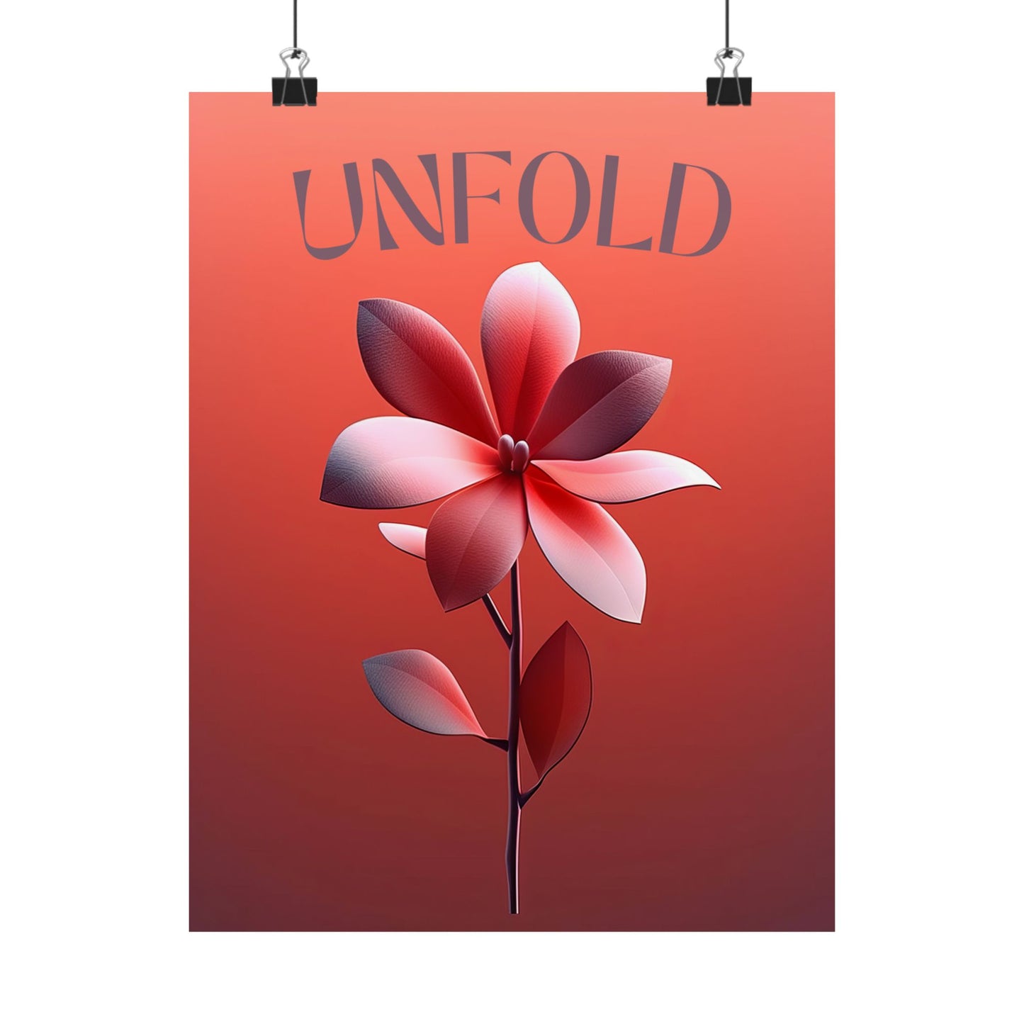 Unfold – Floral Art Print