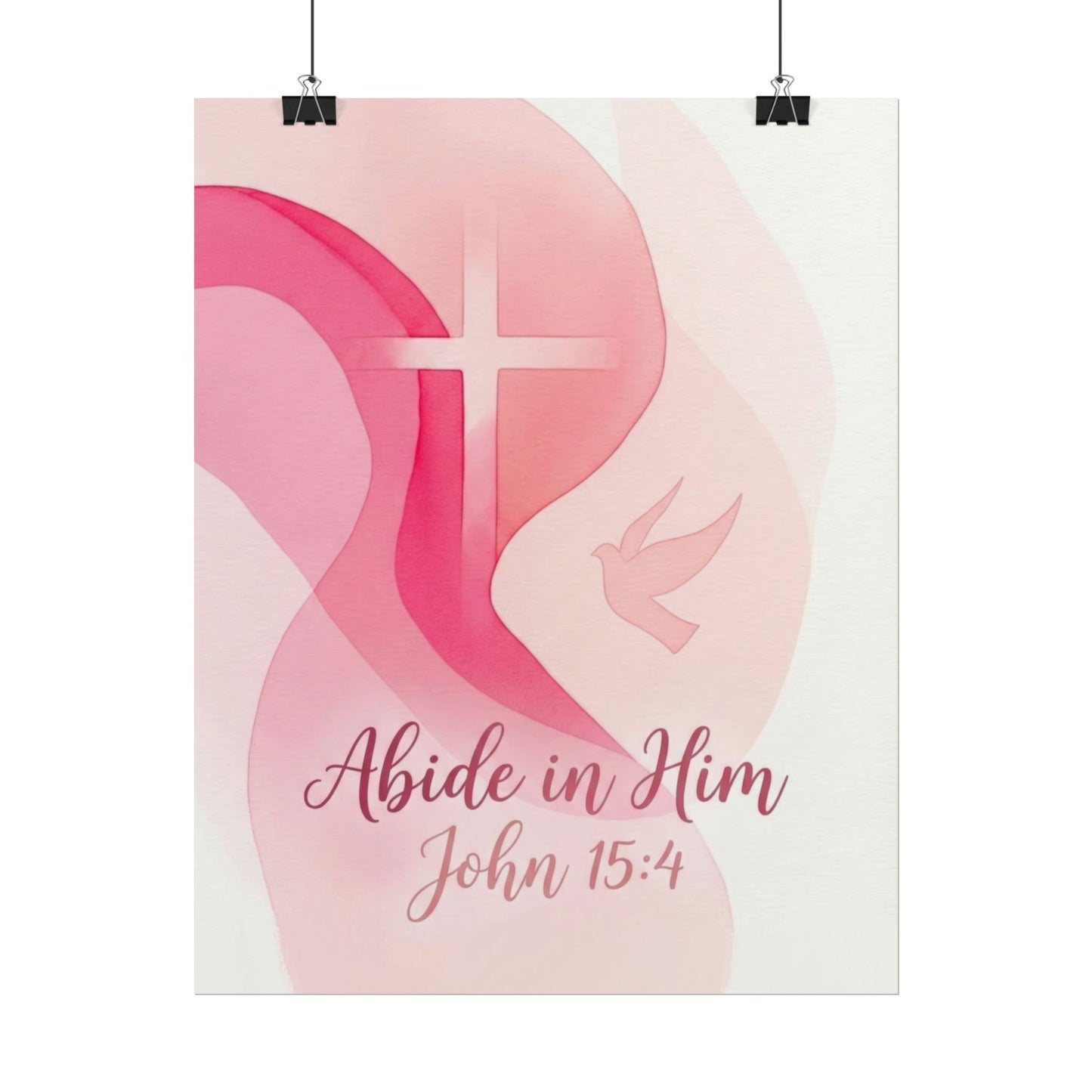 Abide in Him - Christian Art Print