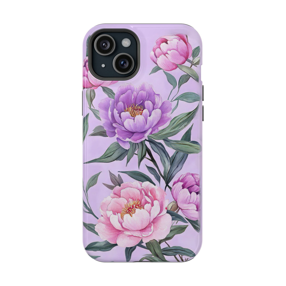 Lilac Peony - Magnetic iPhone Case