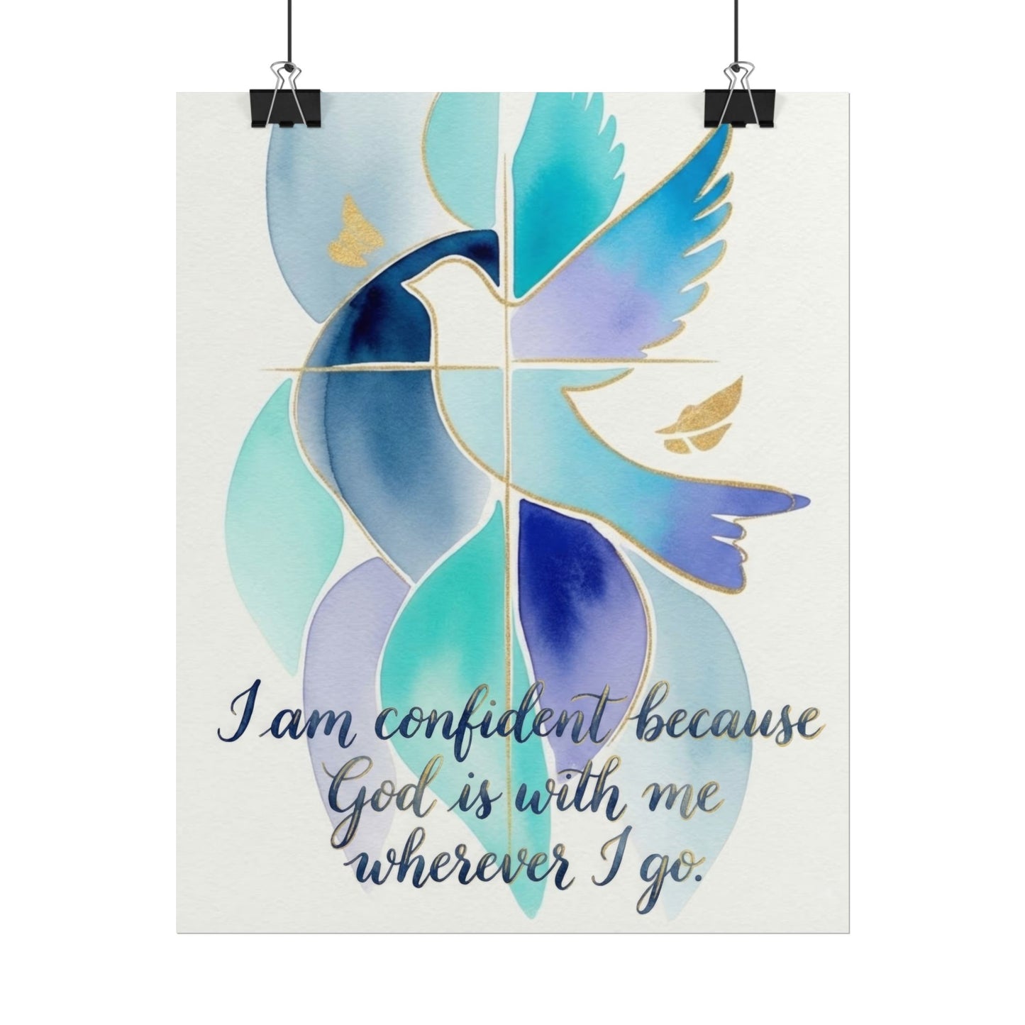 I Am Confident - Christian Art Print