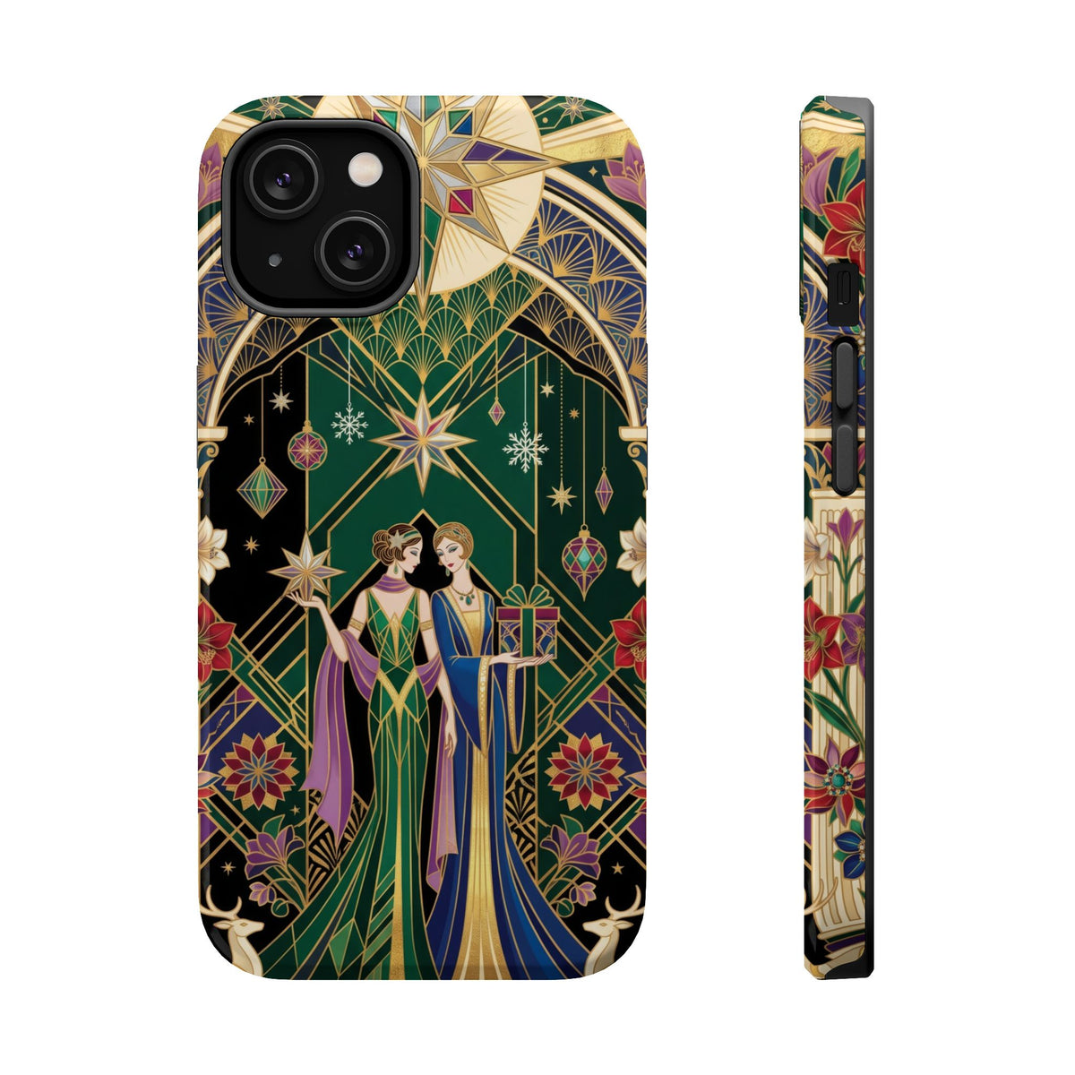 Art Deco Festive Figures - Magnetic iPhone Case