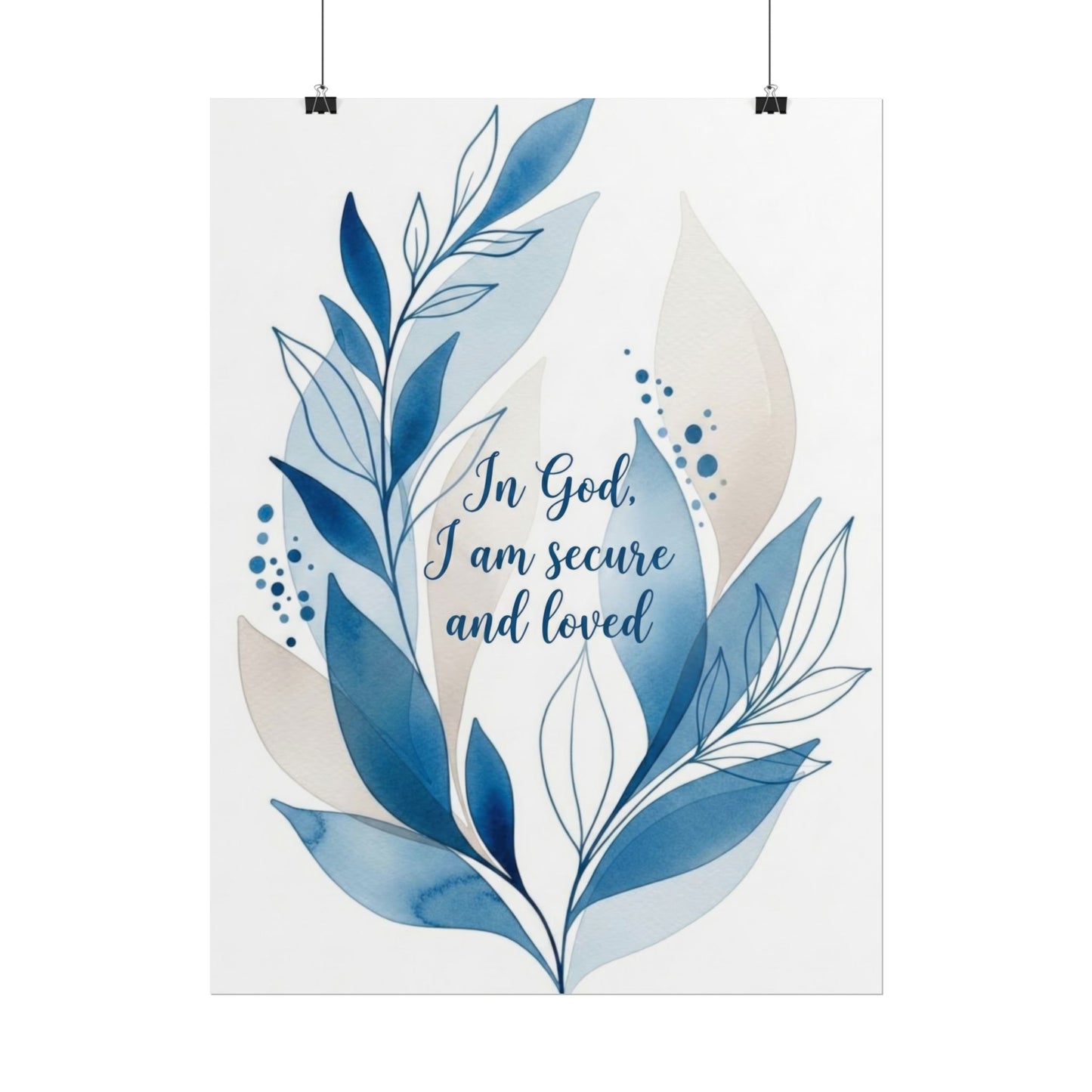 In God I Am Secured - Art Print