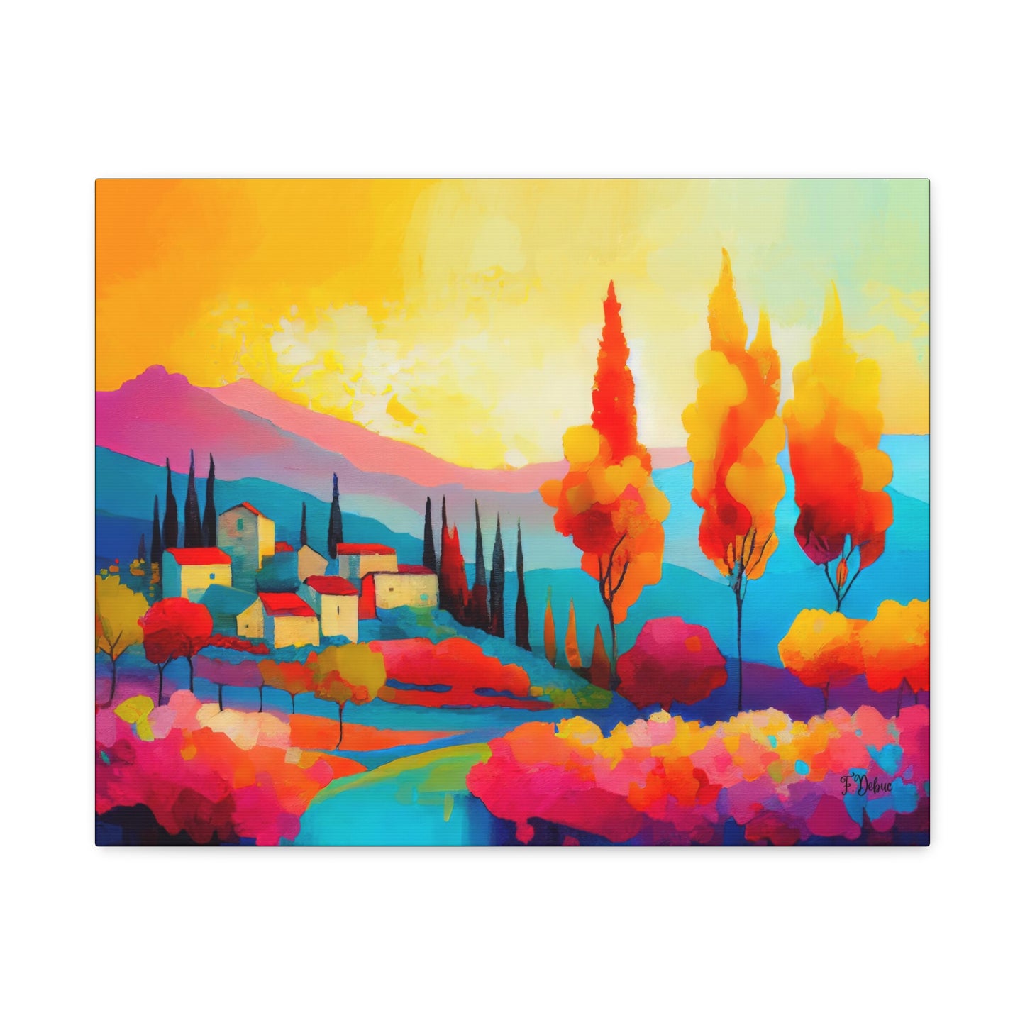 Chromatic Landscape - Canvas Wall Art