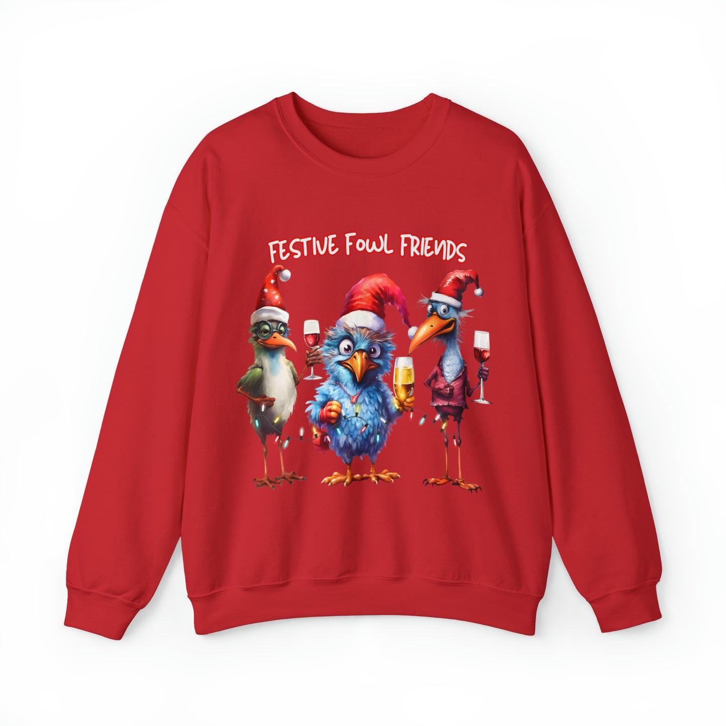Funny Christmas Bird Sweatshirt