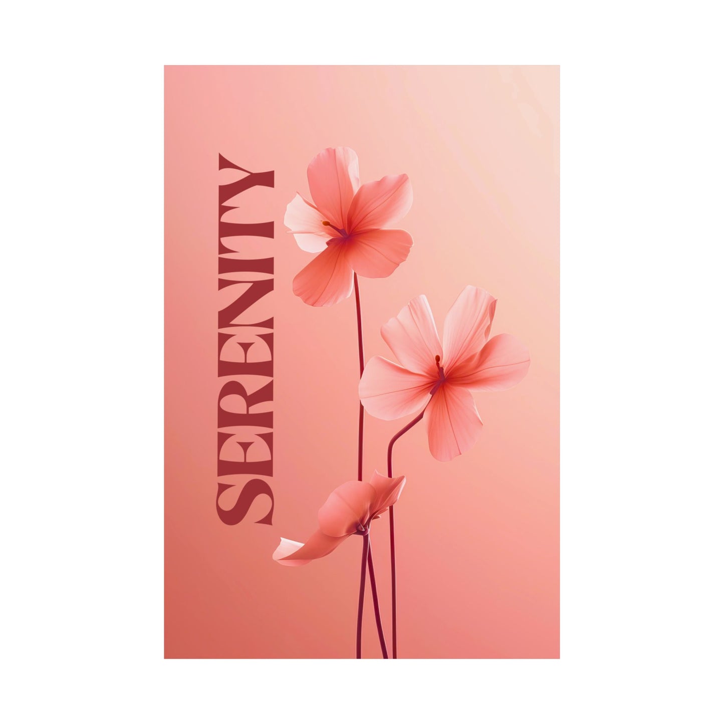 Serenity – Floral Art Print