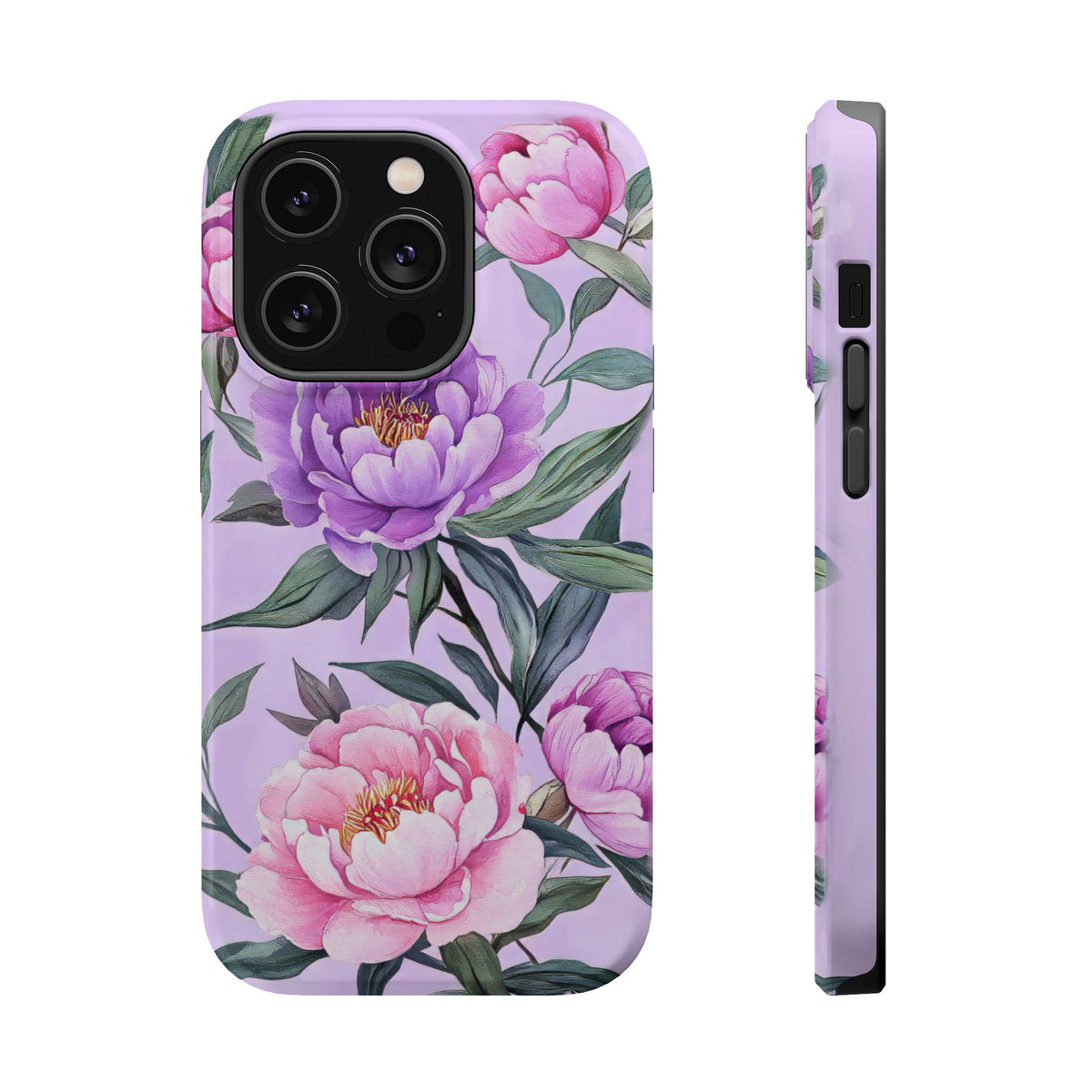 Lilac Peony - Magnetic iPhone Case