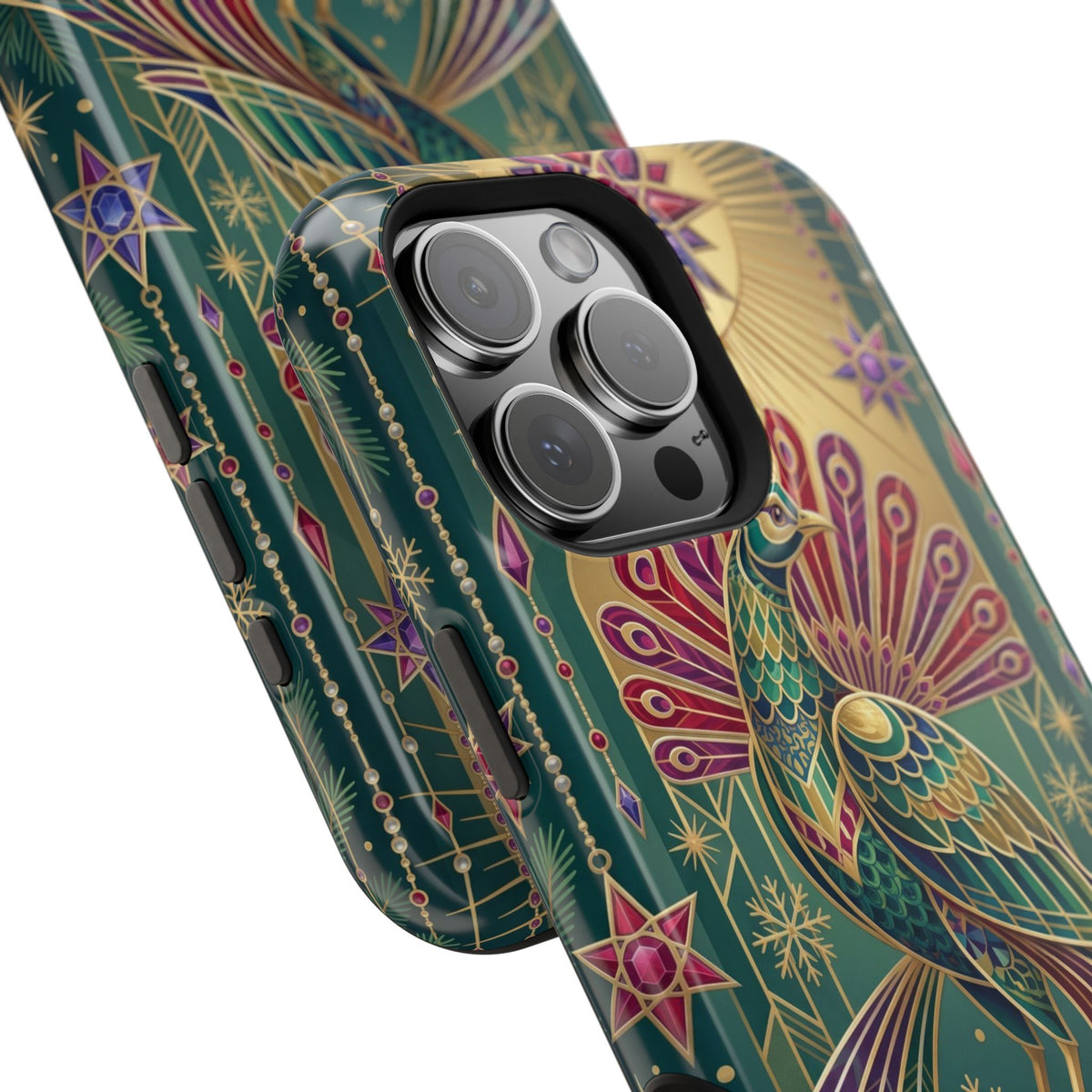 Art Deco Peacock - Magnetic iPhone Case