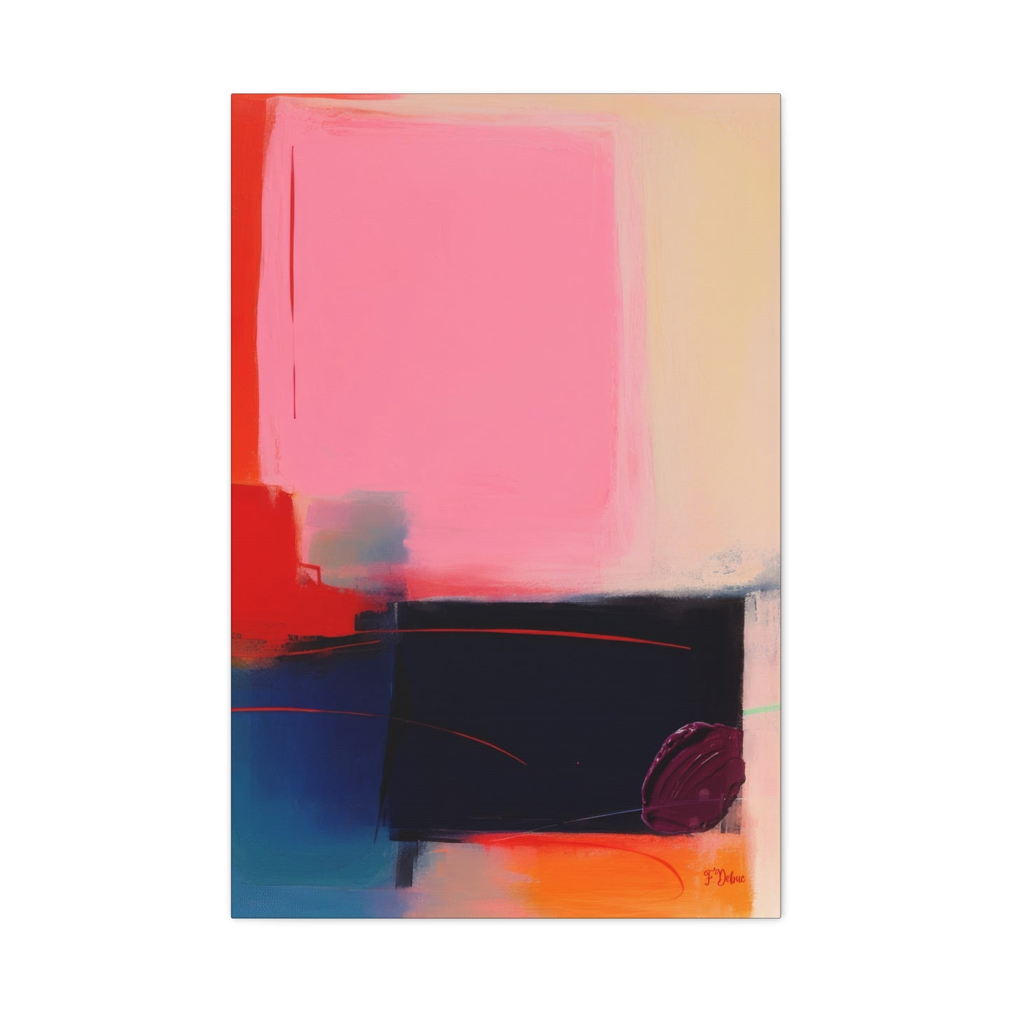 Abstract Energy – Bold Color Canvas Wall Art
