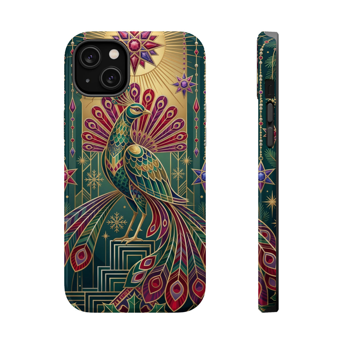 Art Deco Peacock - Magnetic iPhone Case