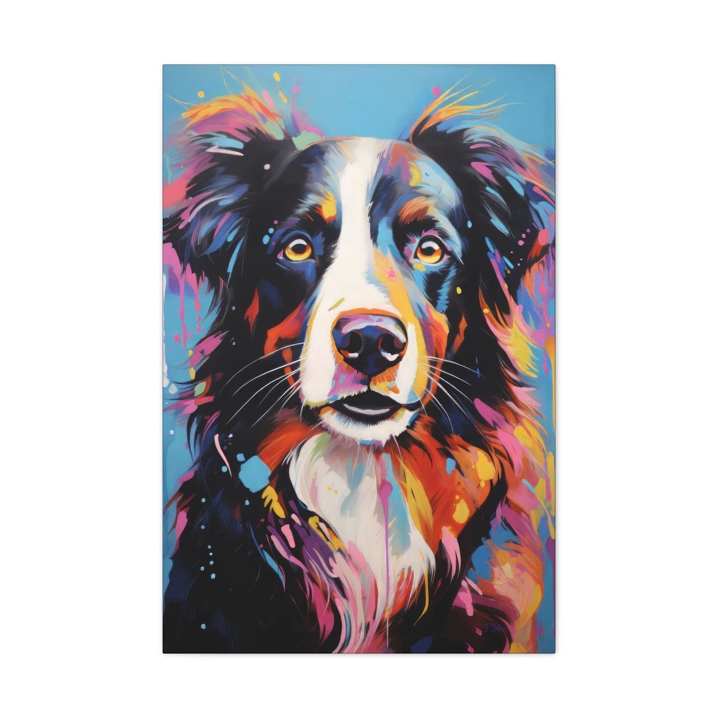 Border Collie Dog - Canvas Wall Art