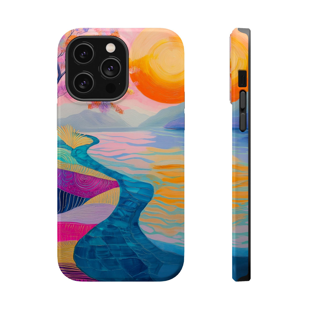 Sunset River - Magnetic iPhone Case