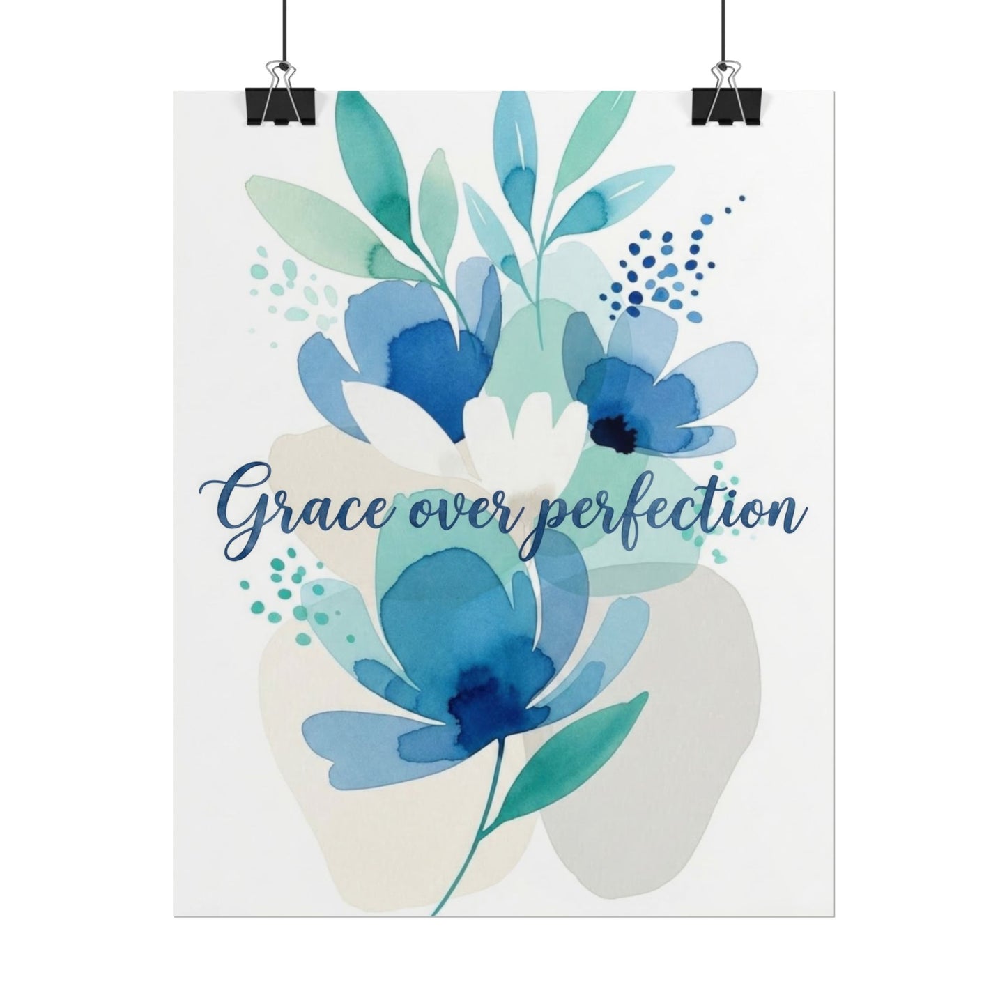 Grace Over Perfection - Inspirational Art Print