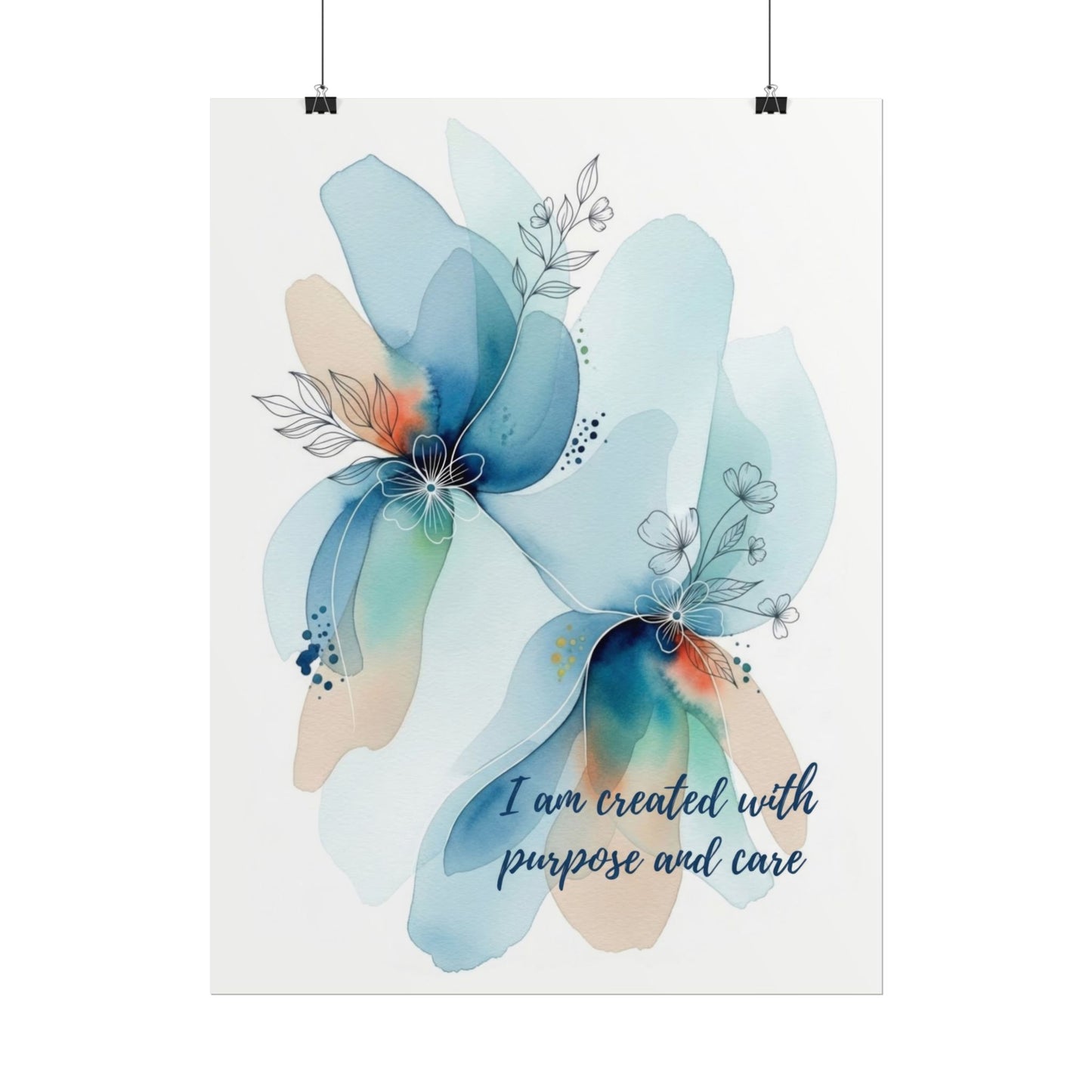 Created with Purpose - Christian Art Print
