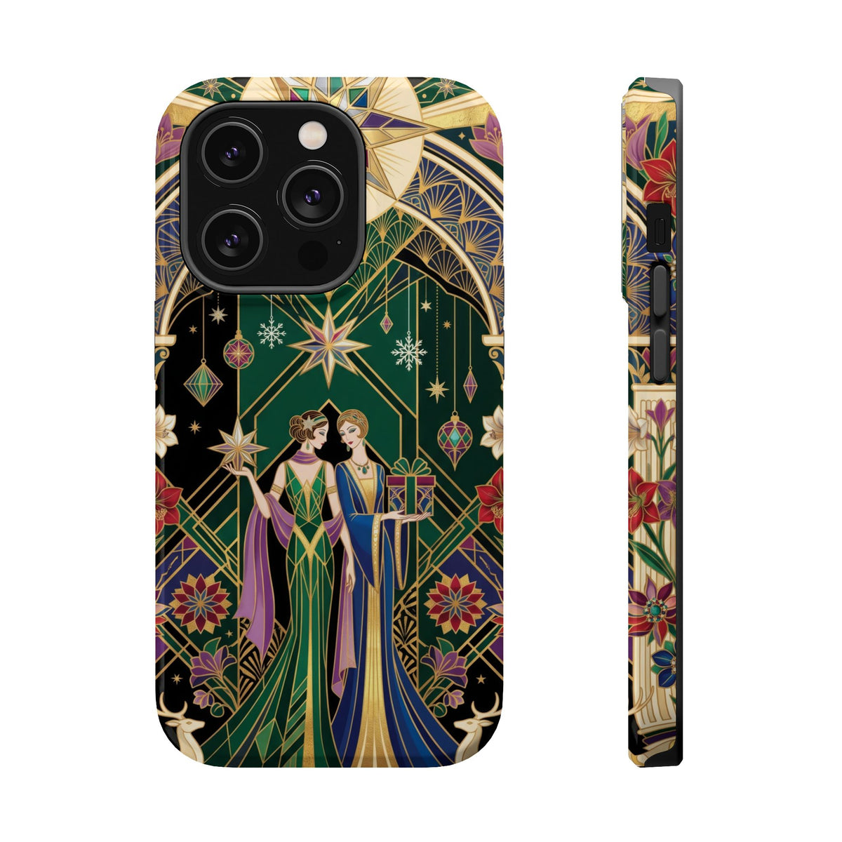 Art Deco Festive Figures - Magnetic iPhone Case