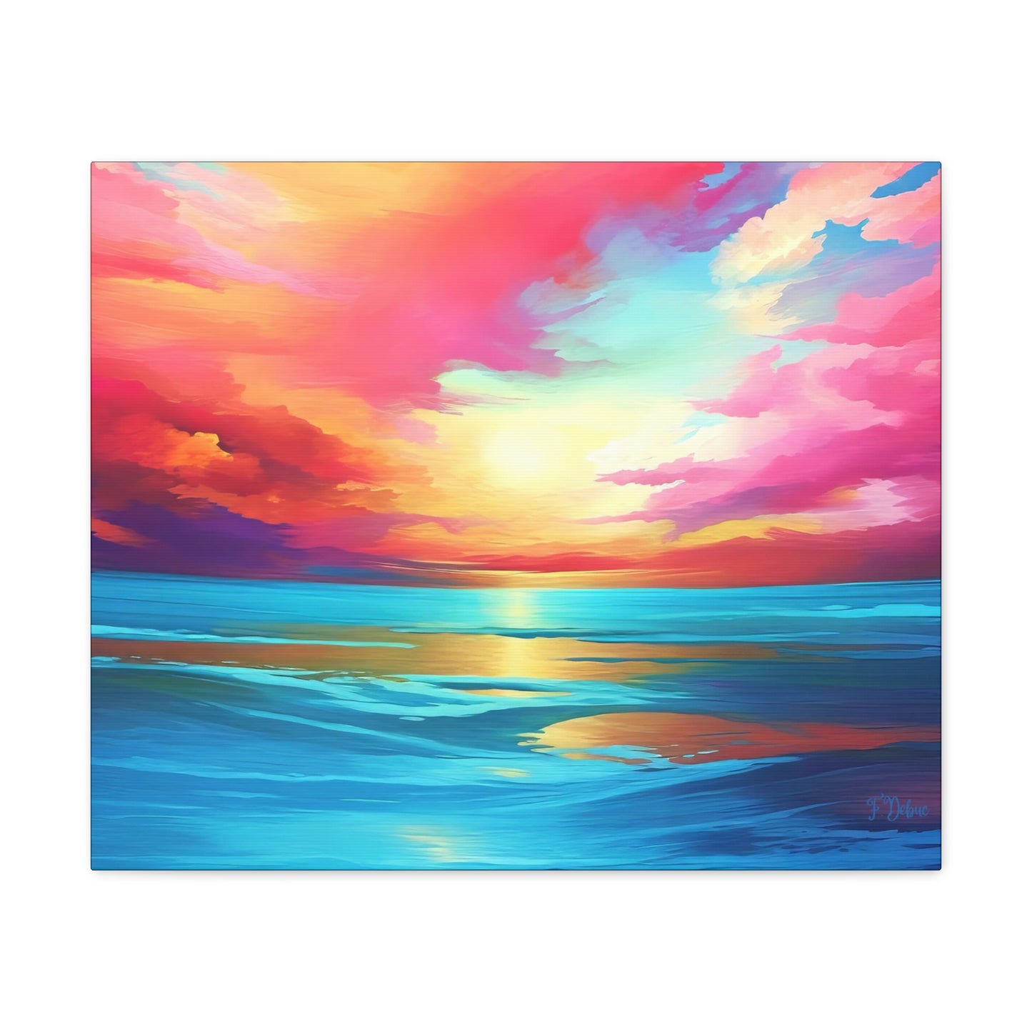 Turquoise Tides - Canvas Wall Art