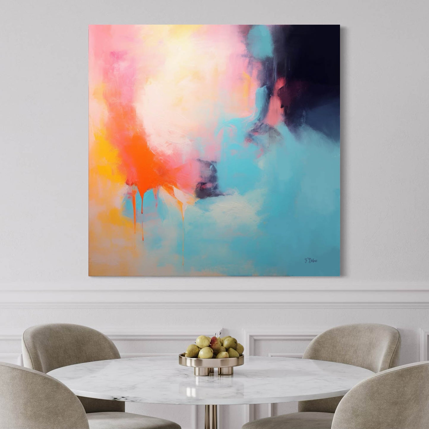 Turquoise Rhythm – Canvas Wall Art