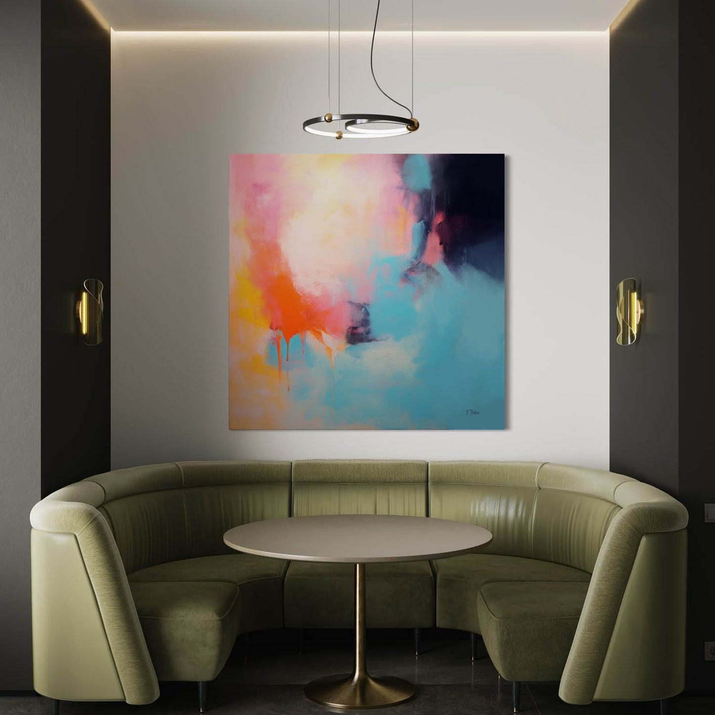 Turquoise Rhythm – Canvas Wall Art