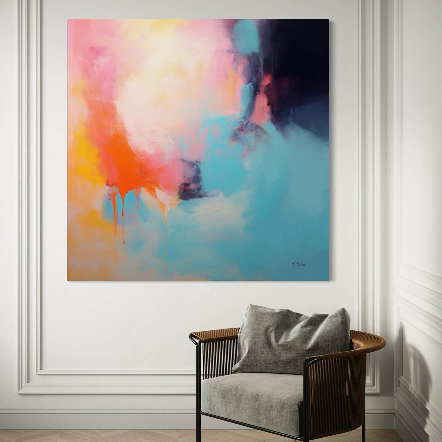 Turquoise Rhythm – Canvas Wall Art