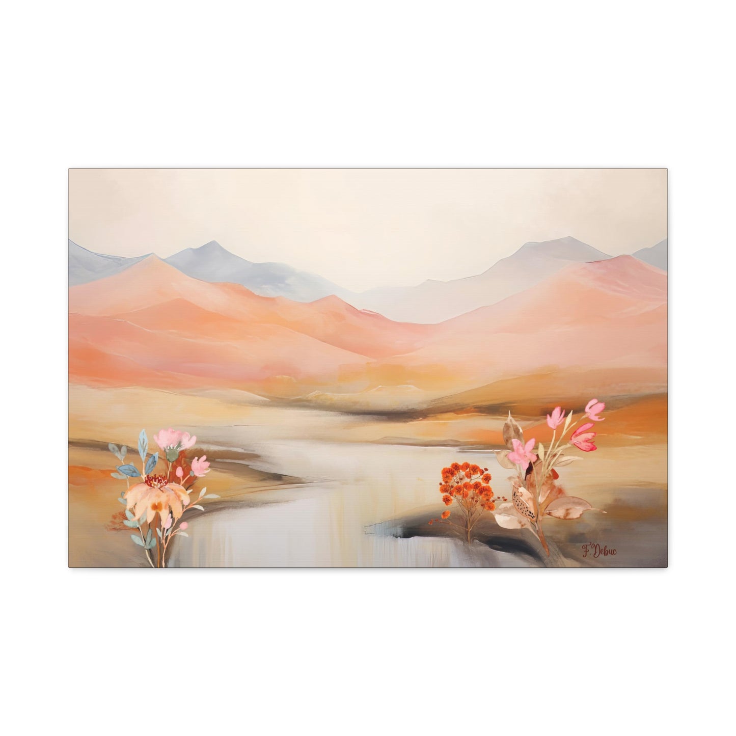 Muted Sunset Bliss - Canvas Wall Art