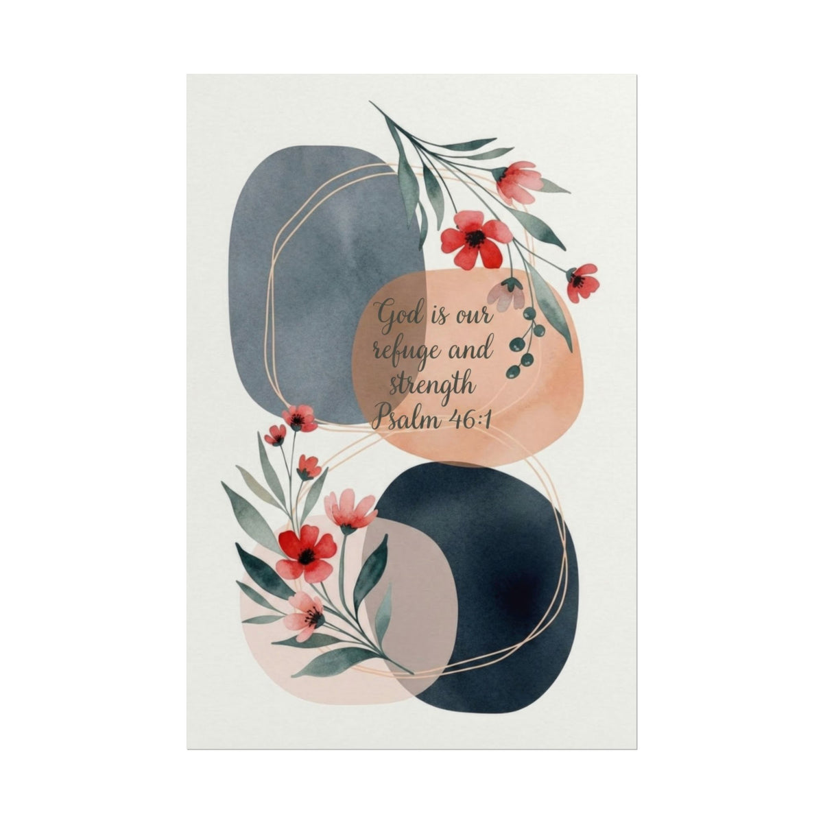 God is Our Refuge - Art Print