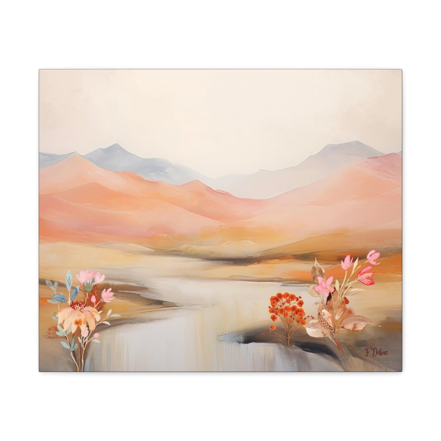 Muted Sunset Bliss - Canvas Art Print