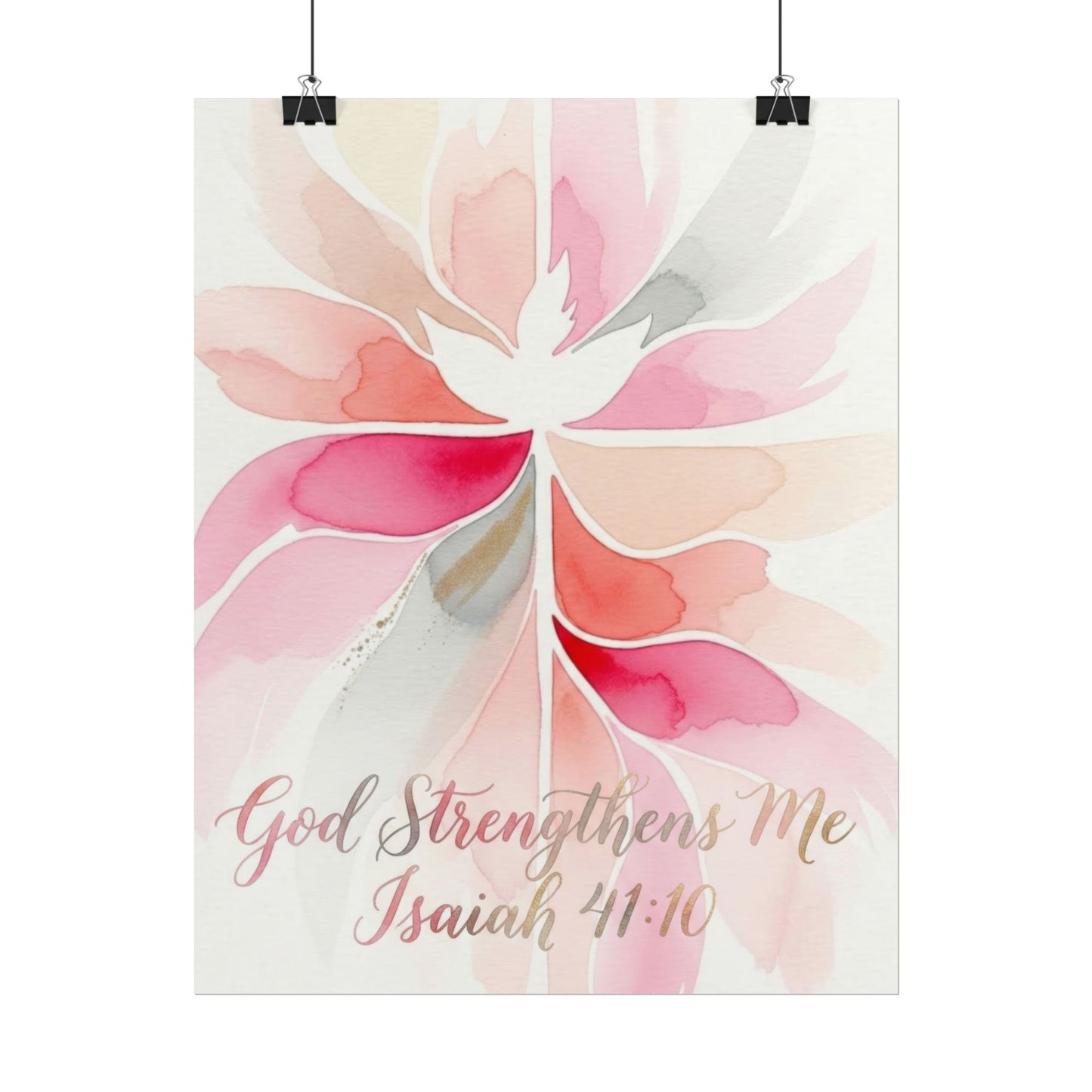 God Strengthens Me - Art Print