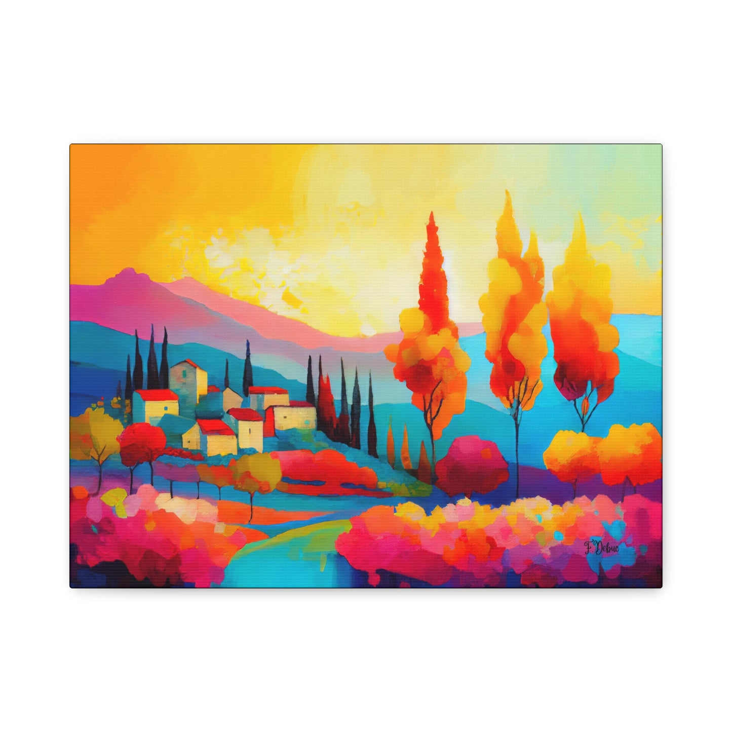 Chromatic Landscape - Canvas Wall Art