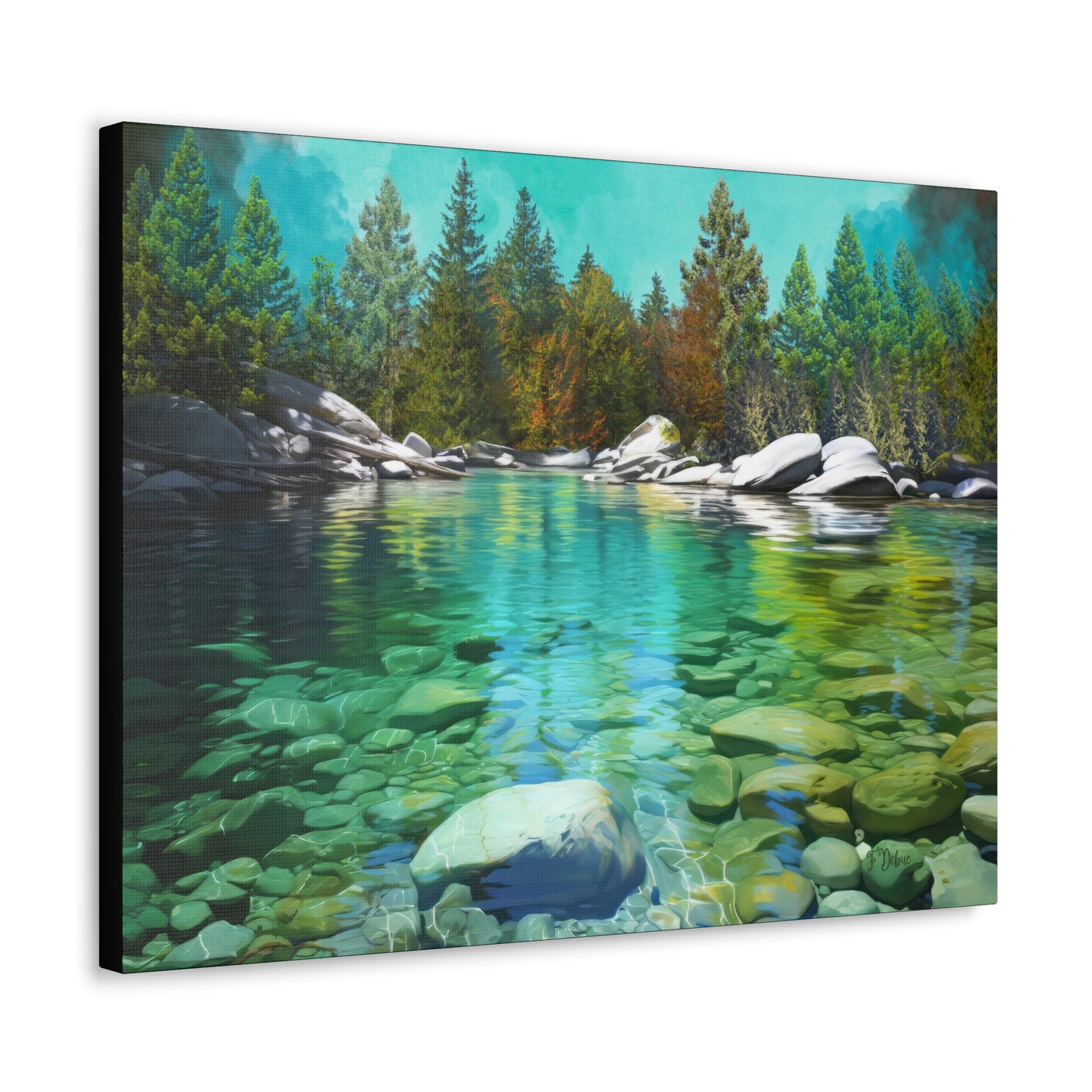 Turquoise Lake – Canvas Wall Art