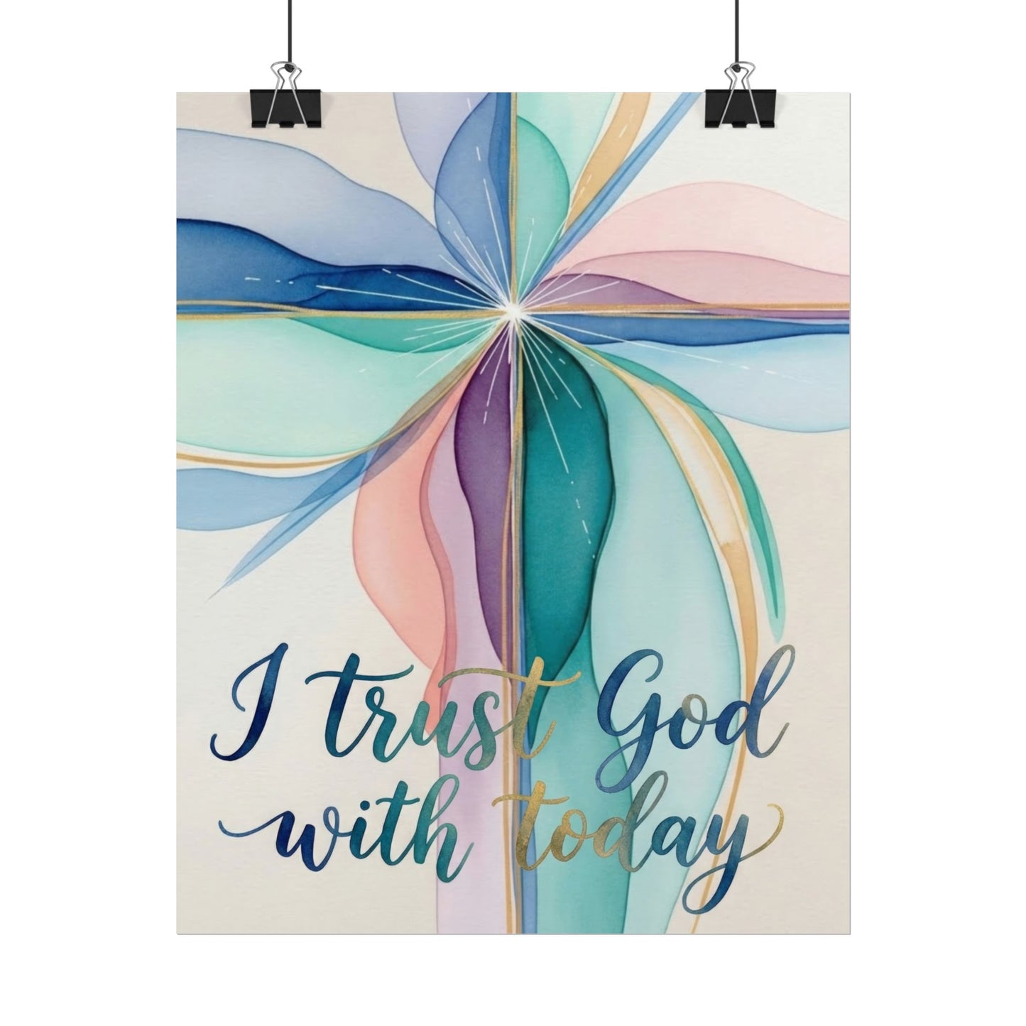 I Trust God - Christian Art Print