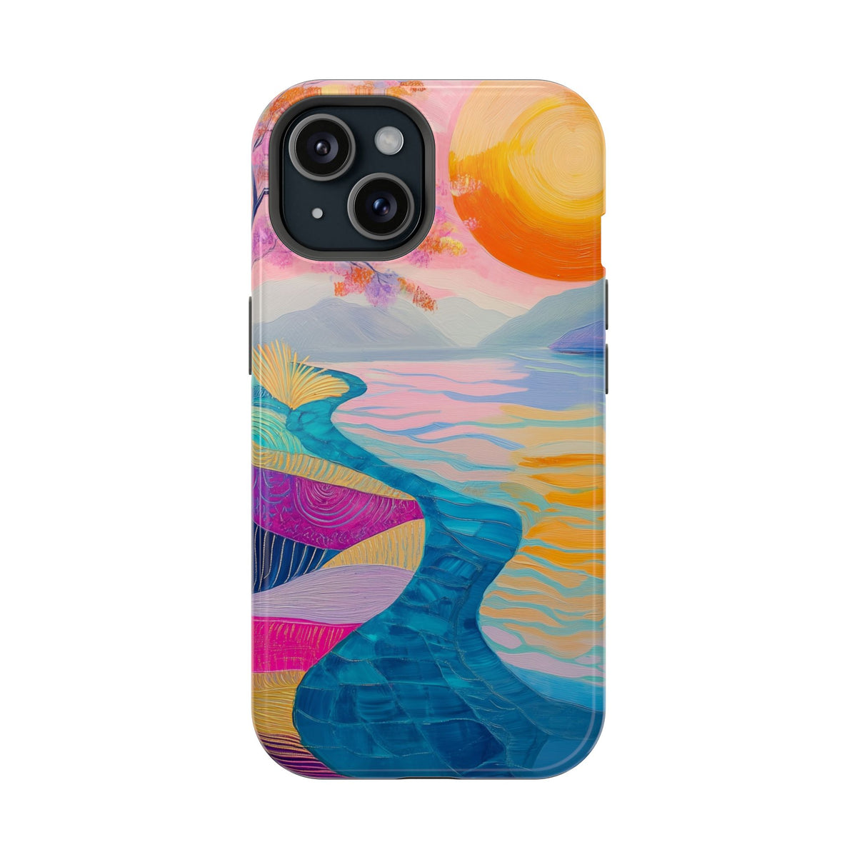 Sunset River - Magnetic iPhone Case