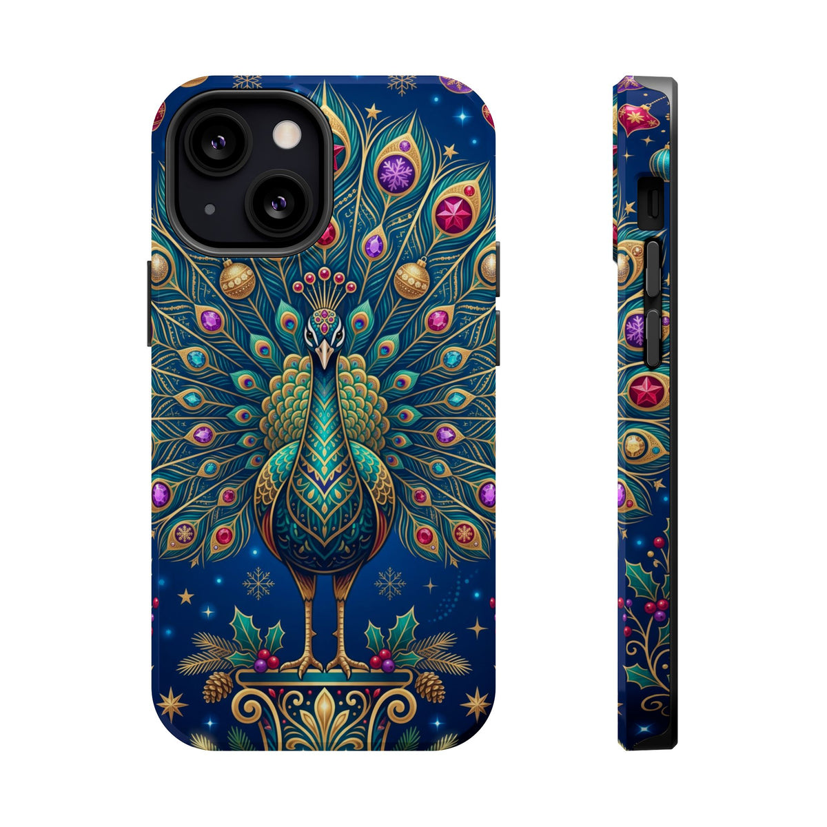 Christmas Peacock - Magnetic iPhone Case