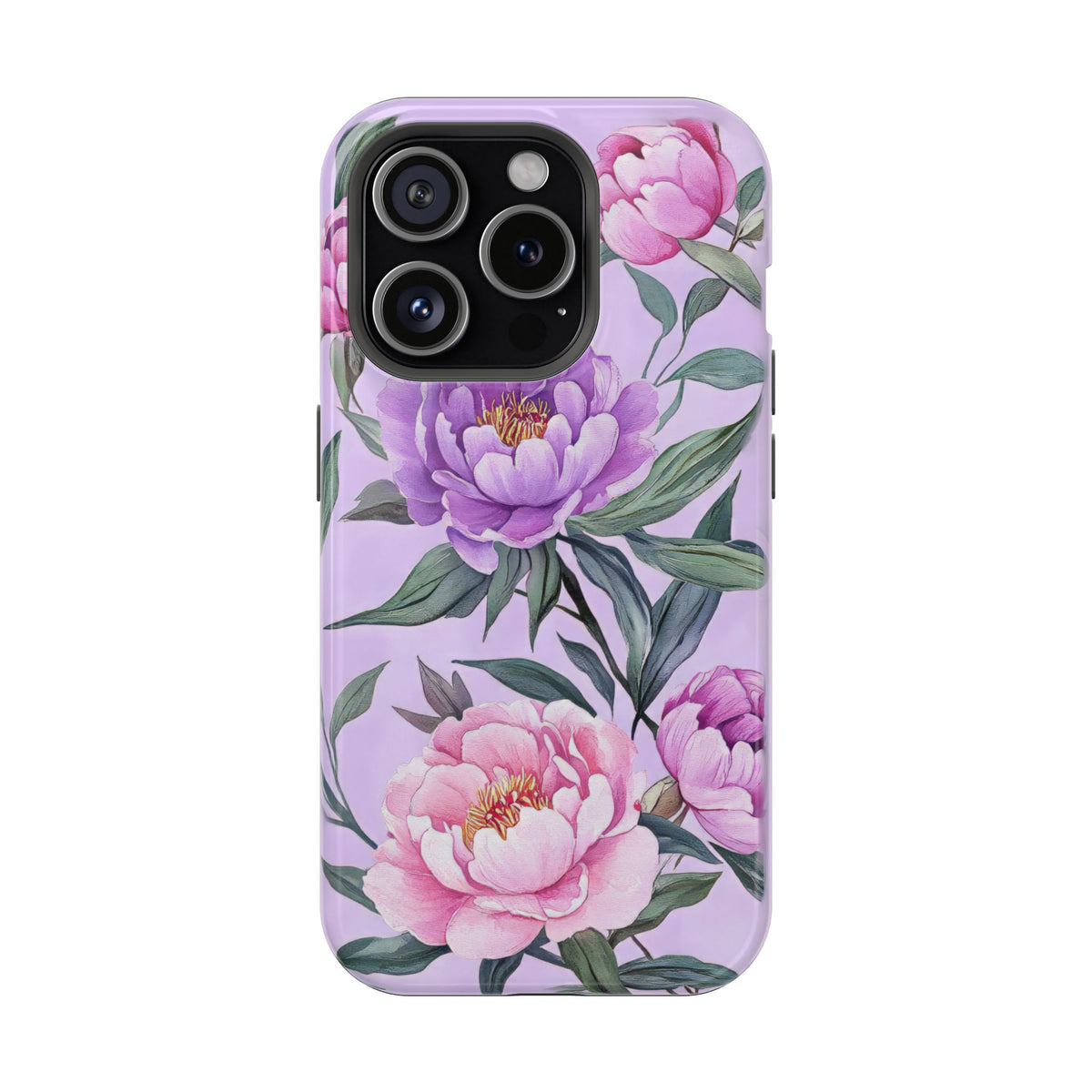 Lilac Peony - Magnetic iPhone Case