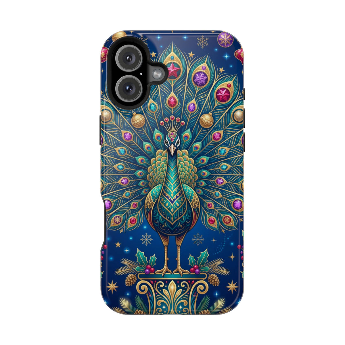 Christmas Peacock - Magnetic iPhone Case
