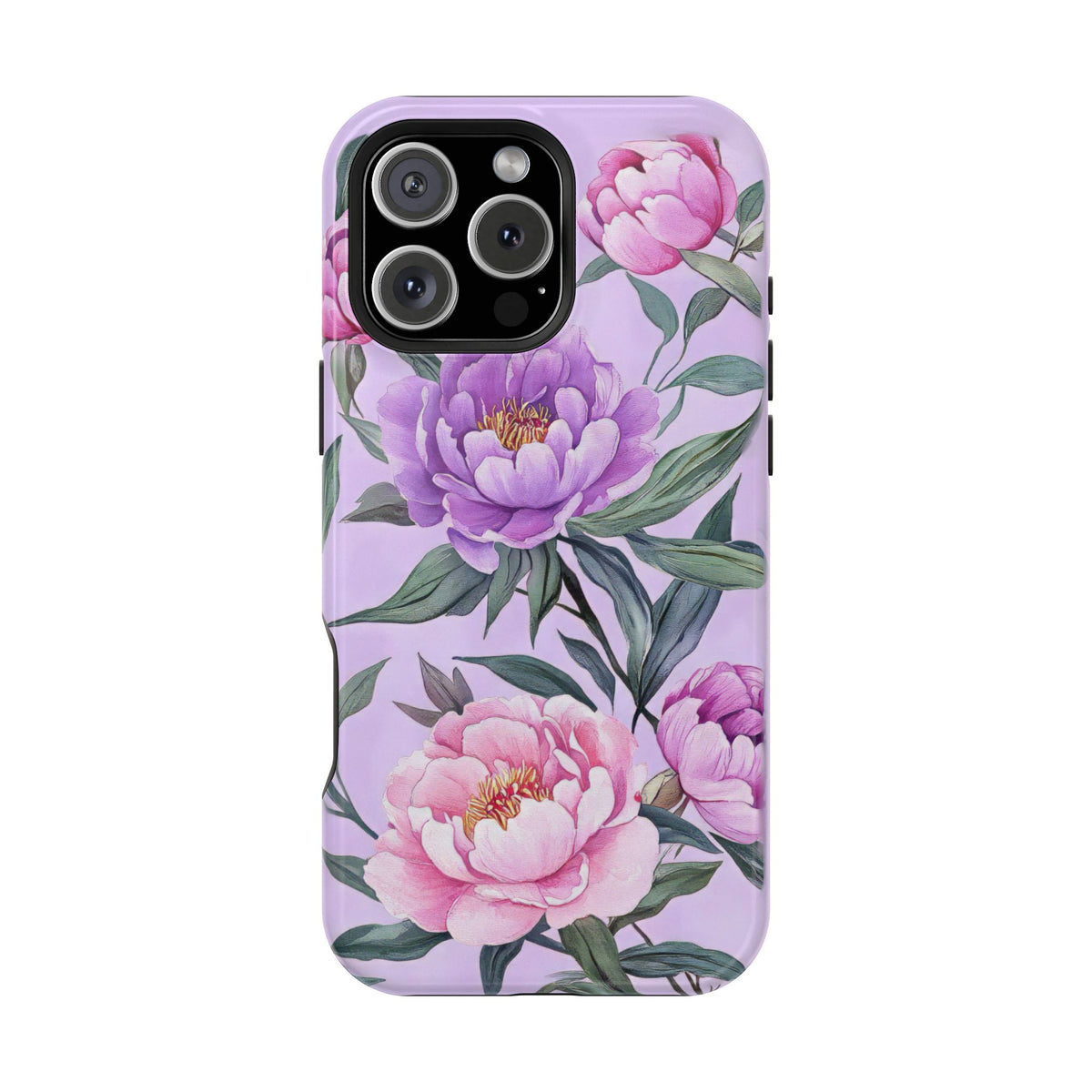 Lilac Peony - Magnetic iPhone Case