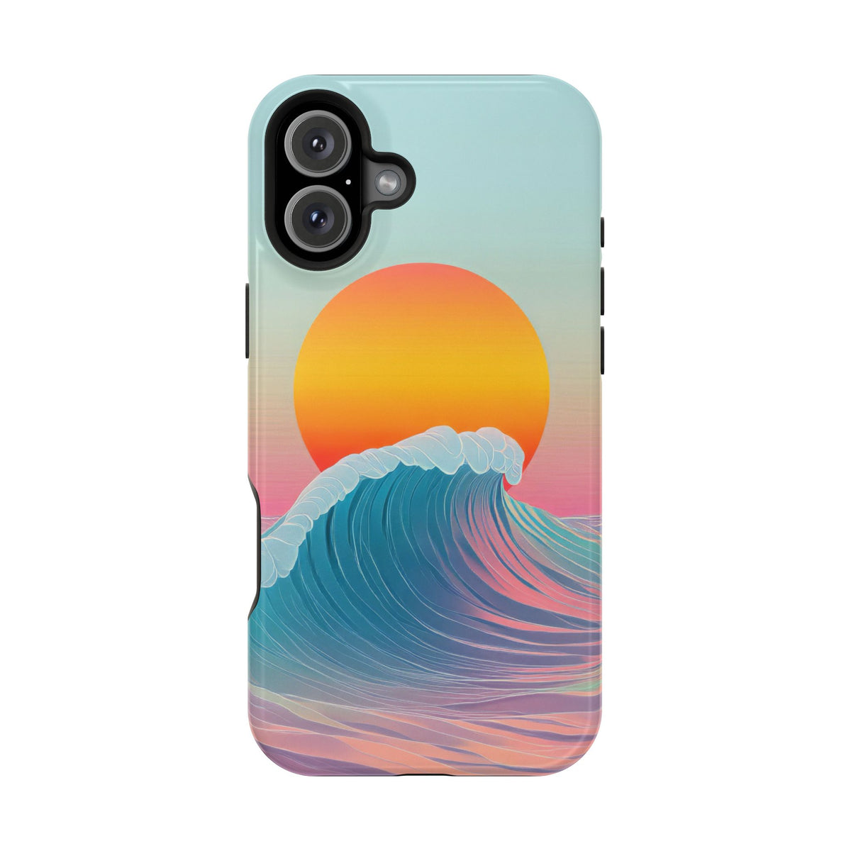 Sunset Wave - Magnetic iPhone Case