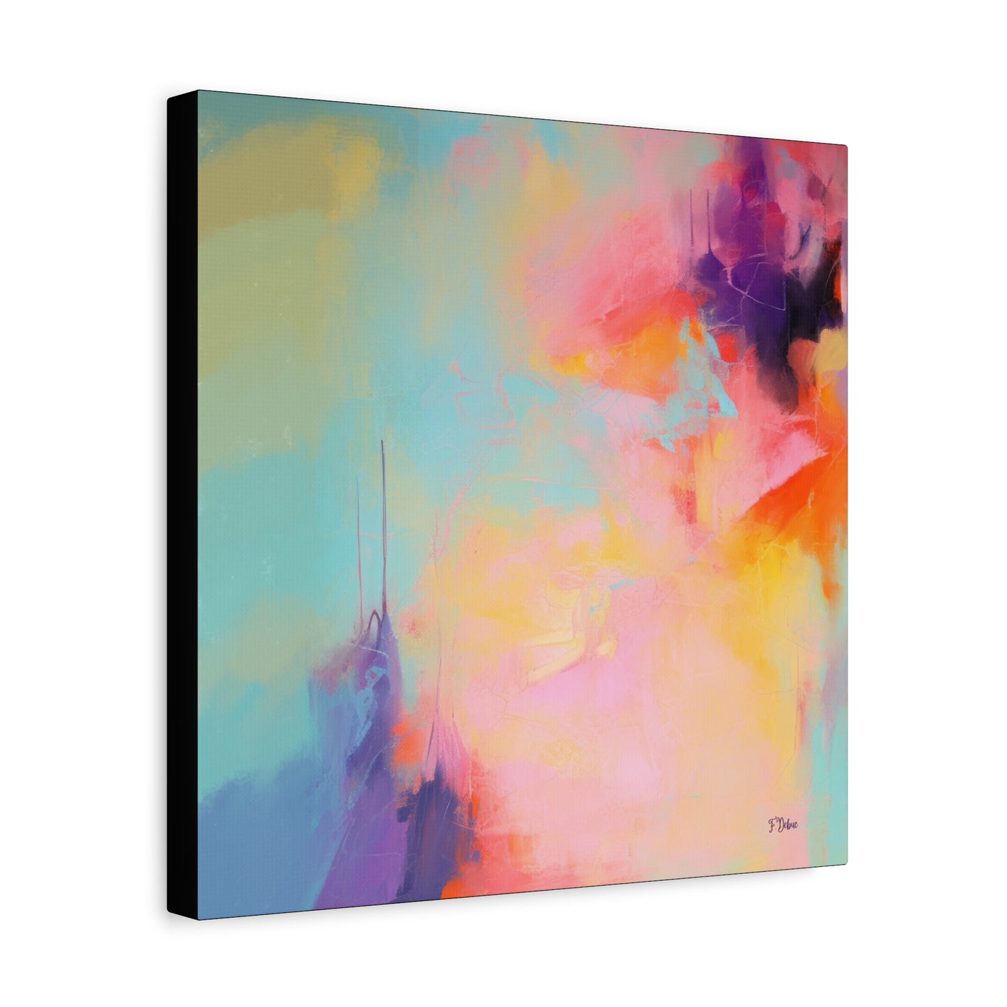Blue Mirage – Expressionist Abstract Canvas