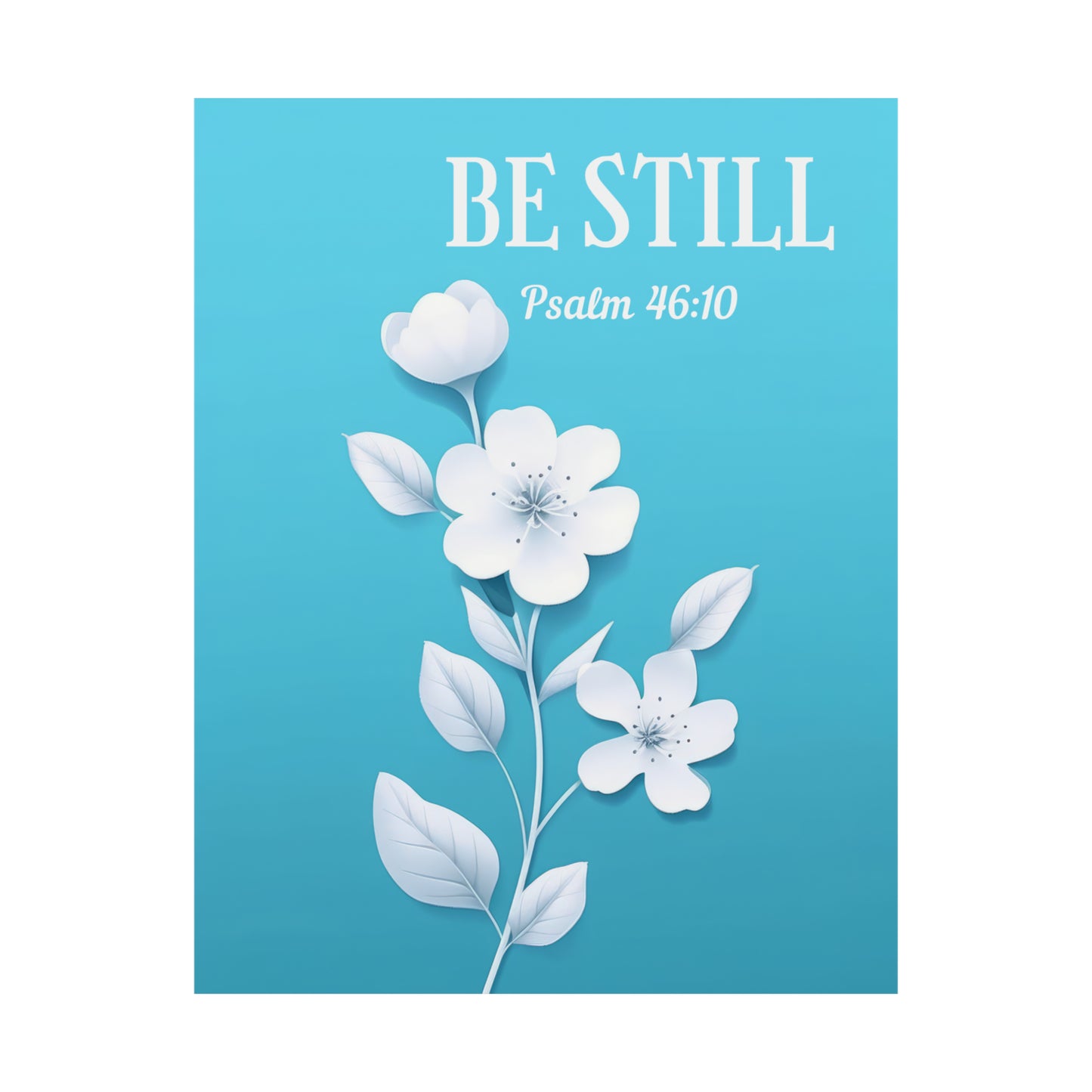 Be Still - Floral Art Print