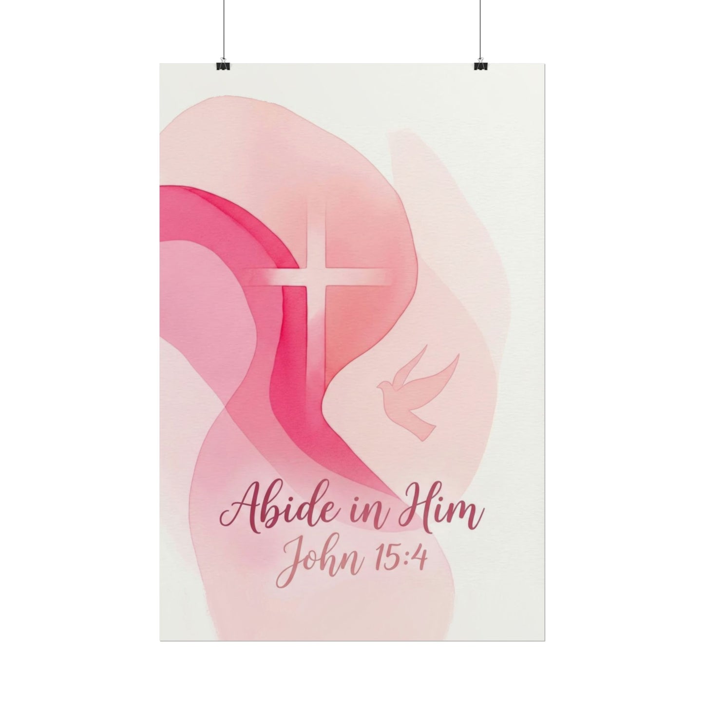 Abide in Him - Christian Art Print