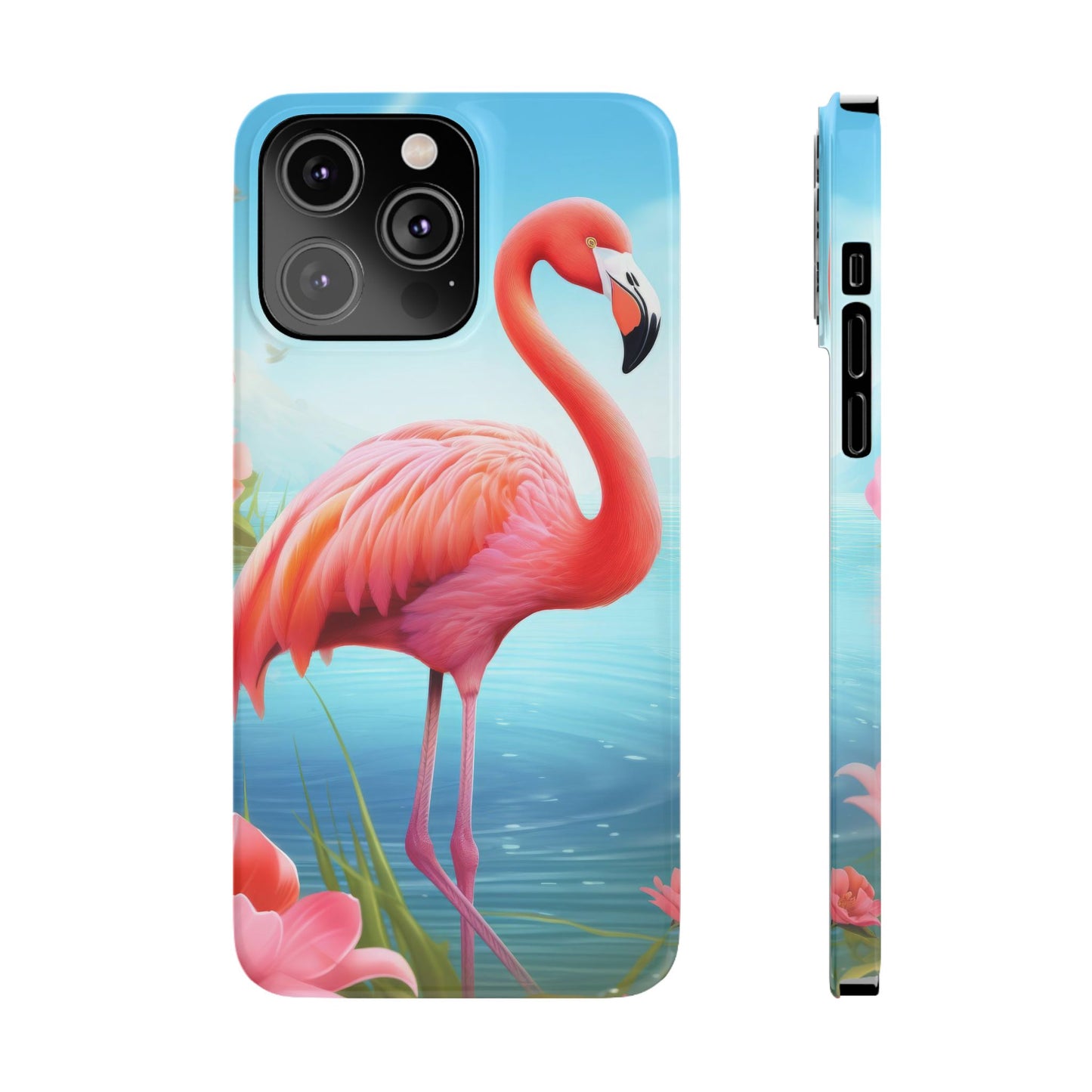 Tropical Flamingo - iPhone Case