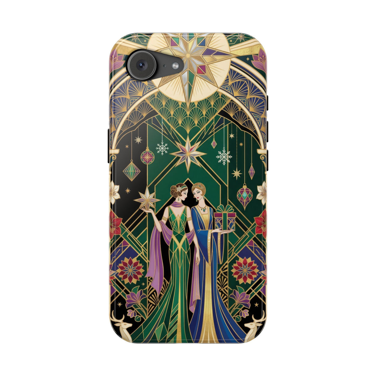 Art Deco Festive Figures - Magnetic iPhone Case