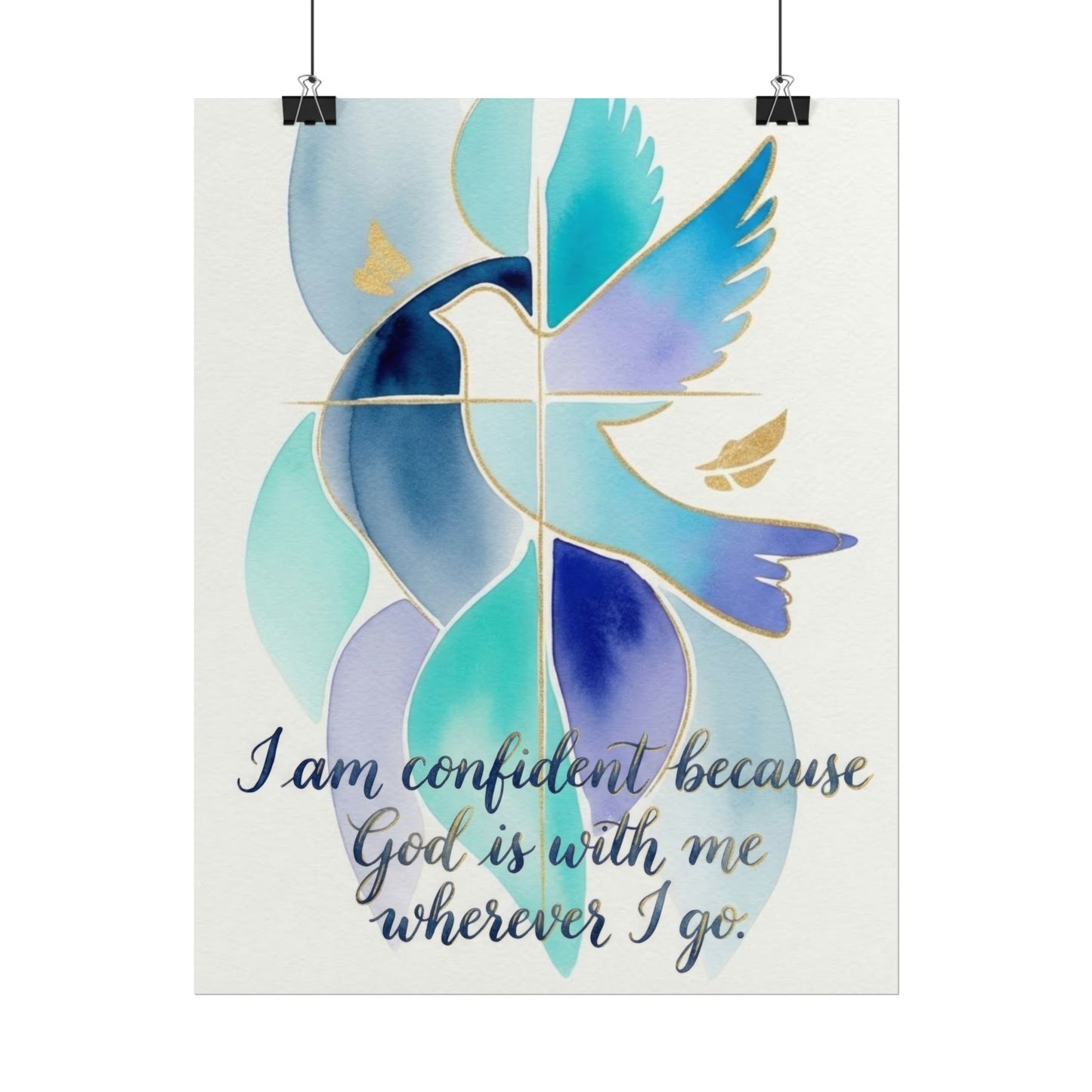 I Am Confident - Christian Art Print