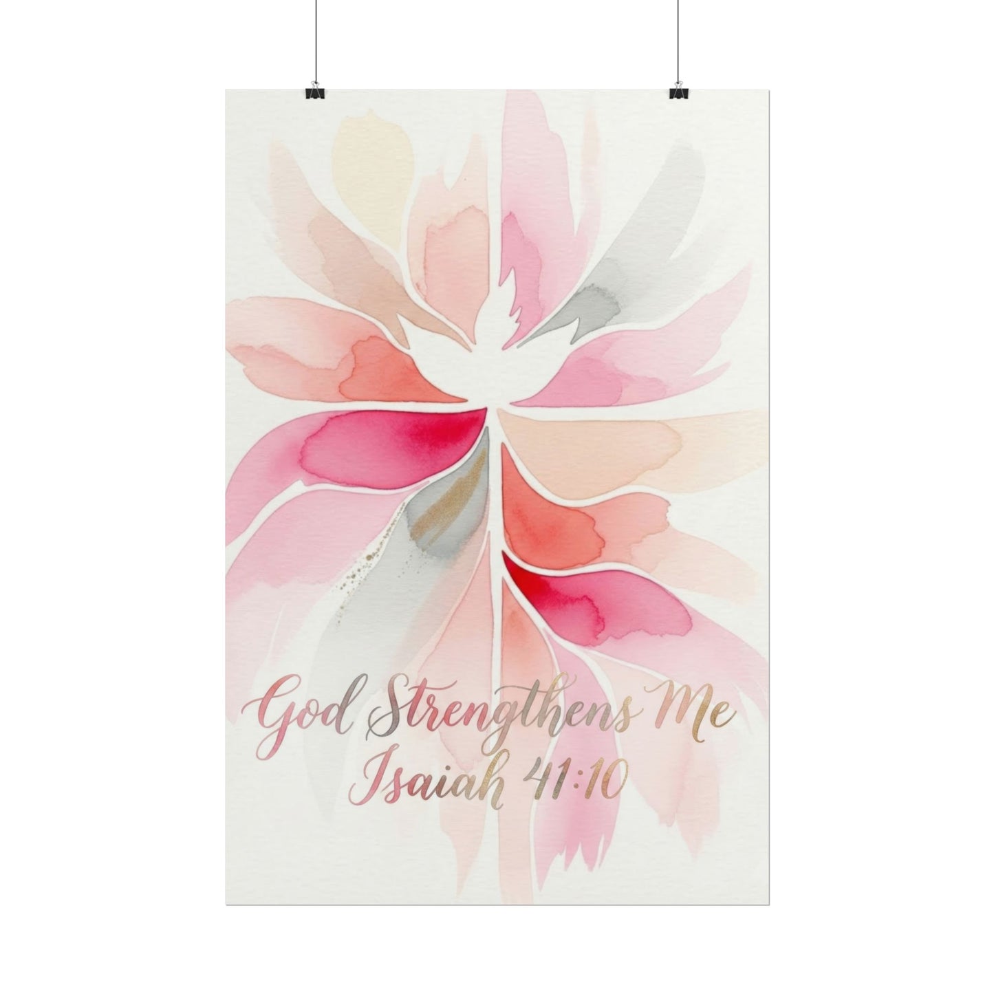 God Strengthens Me - Art Print