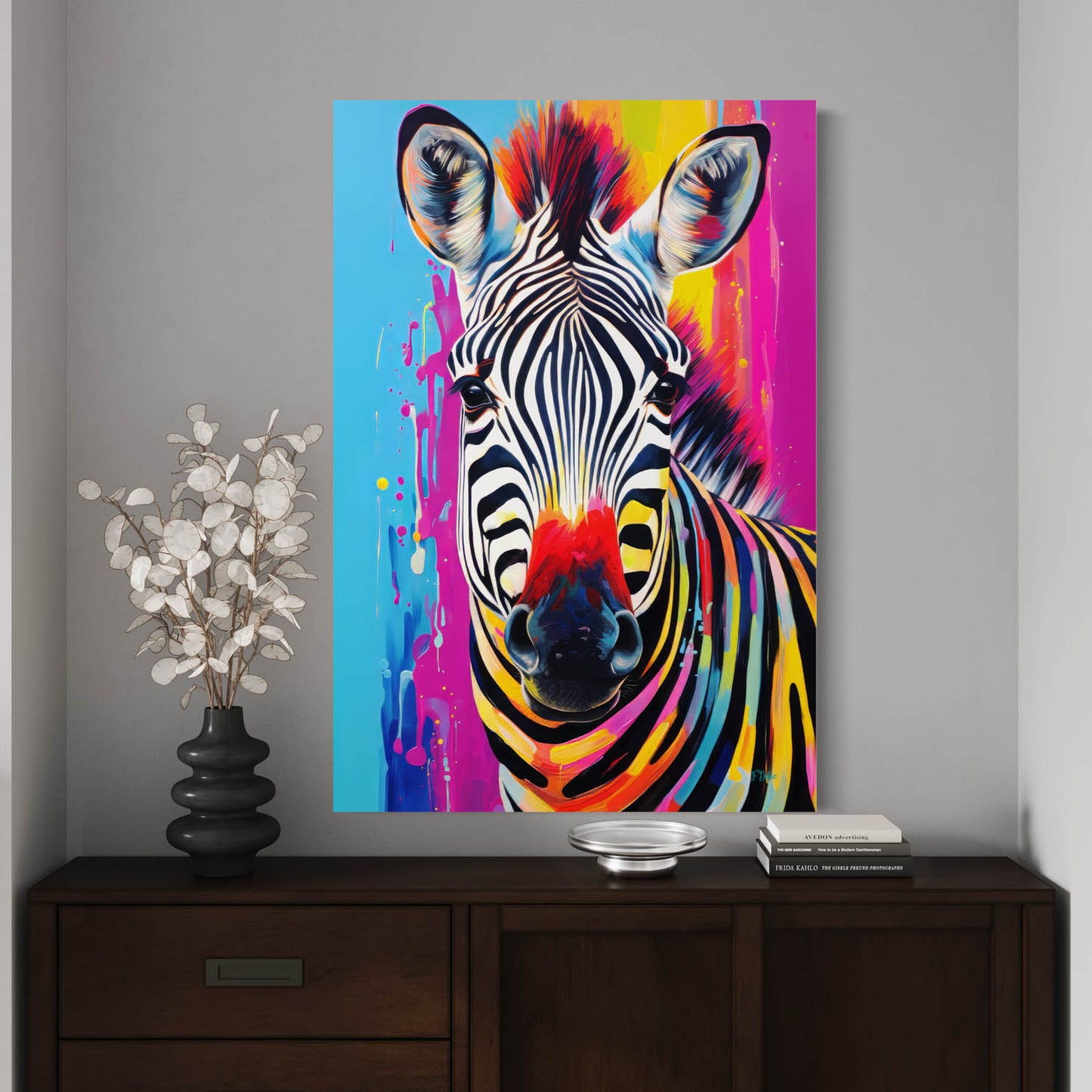 Abstract Zebra - Canvas Wall Art