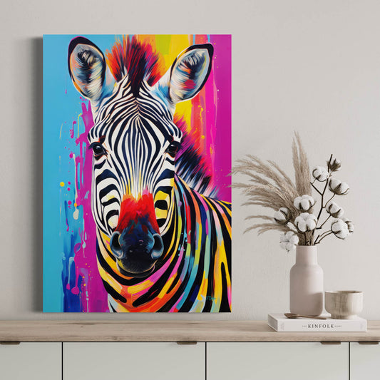 Abstract Zebra - Canvas Wall Art