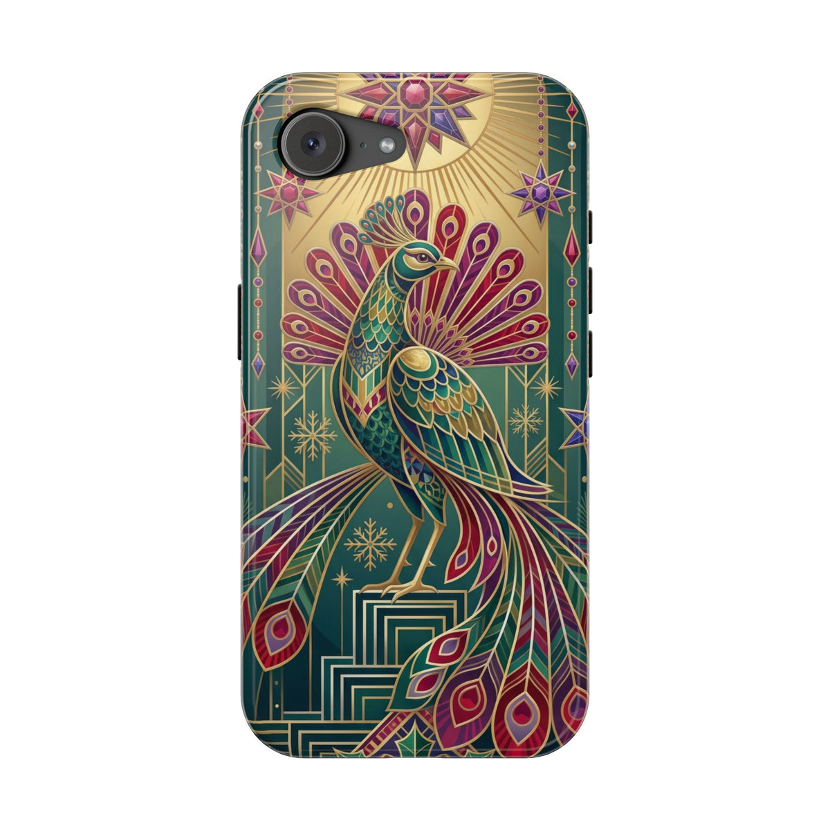 Art Deco Peacock - Magnetic iPhone Case