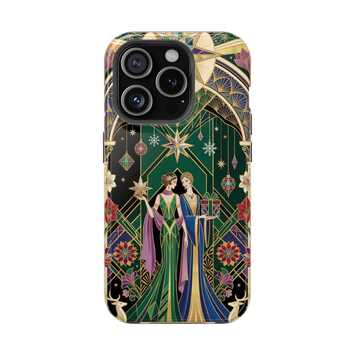 Art Deco Festive Figures - Magnetic iPhone Case