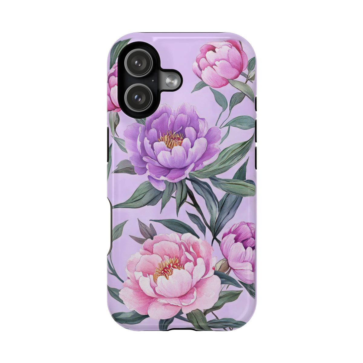 Lilac Peony - Magnetic iPhone Case