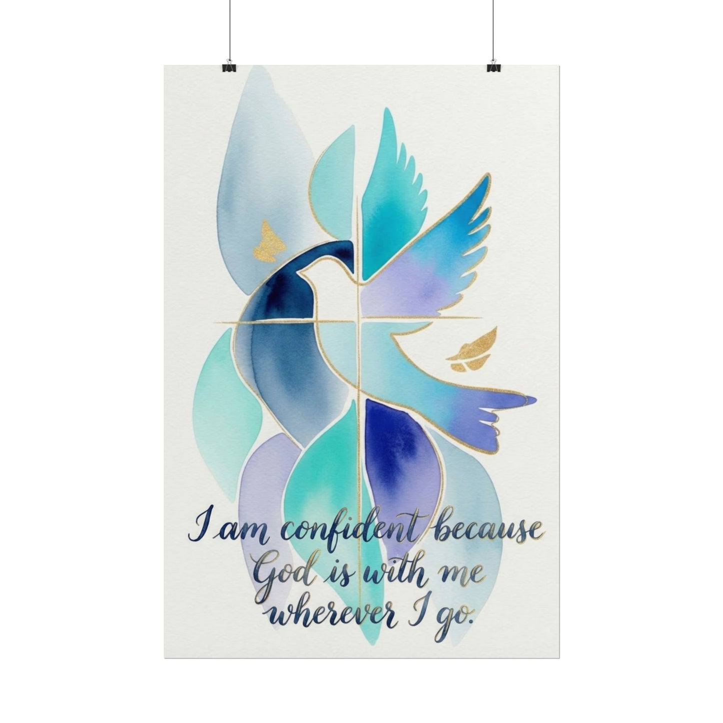 I Am Confident - Christian Art Print