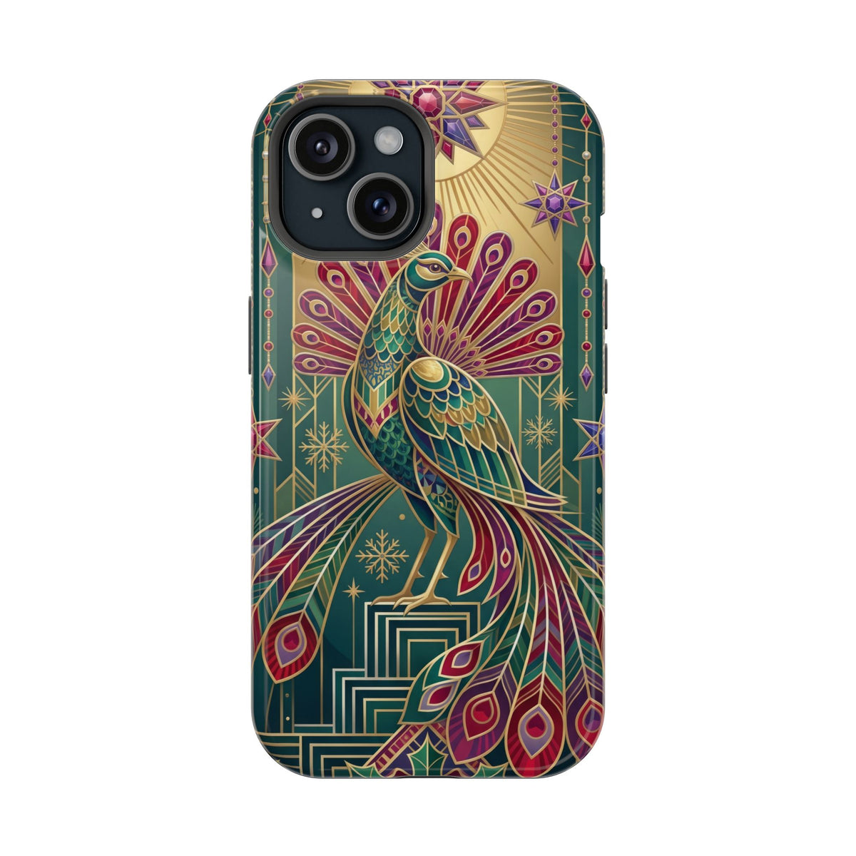 Art Deco Peacock - Magnetic iPhone Case